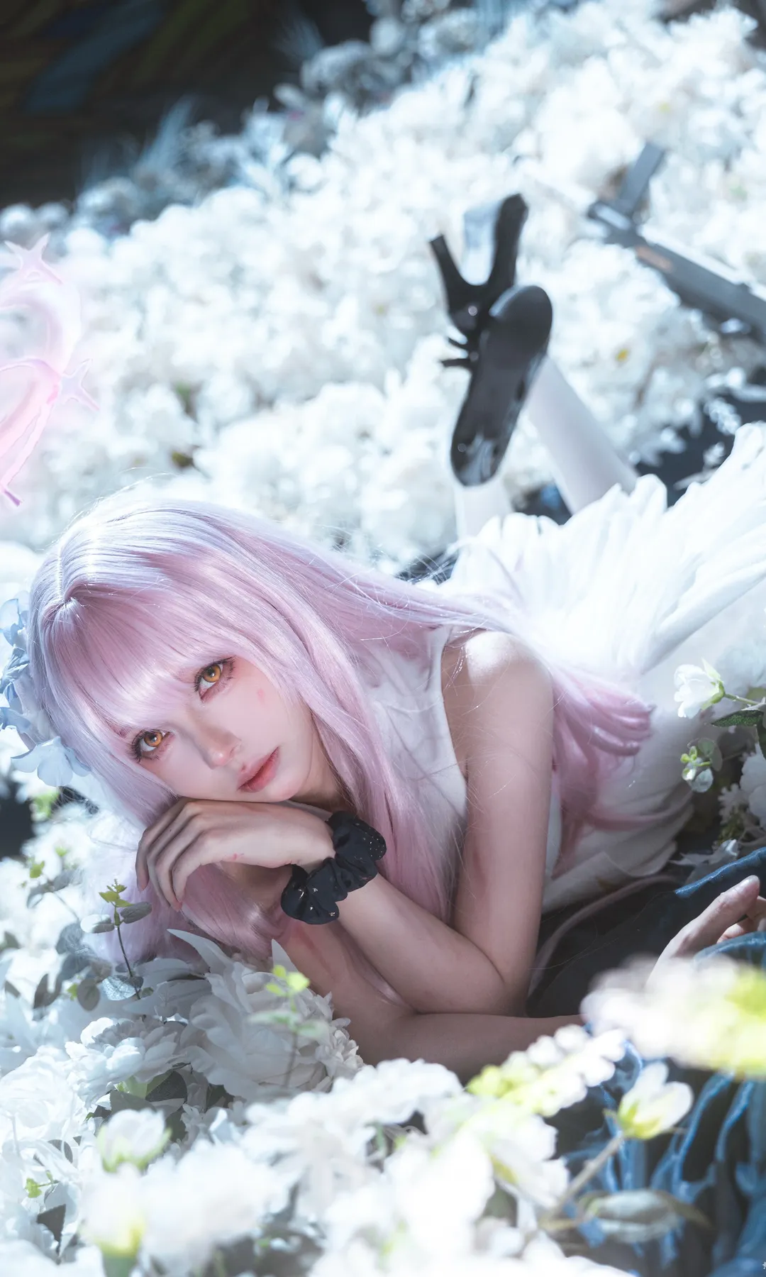 【圣园未花cos】碧蓝档案里的纯白战损少女 - 第 2 张