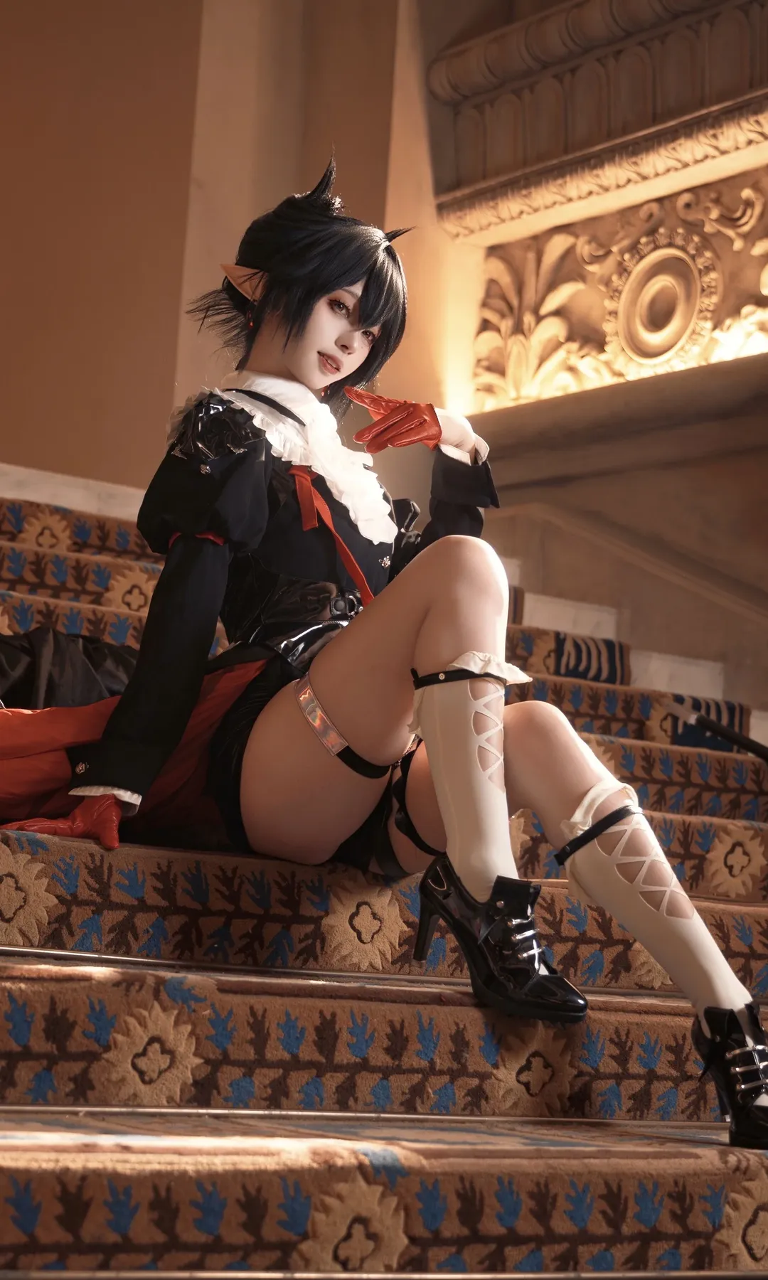 【隐德来希cos】明日方舟泡影苍霆的暗黑美学