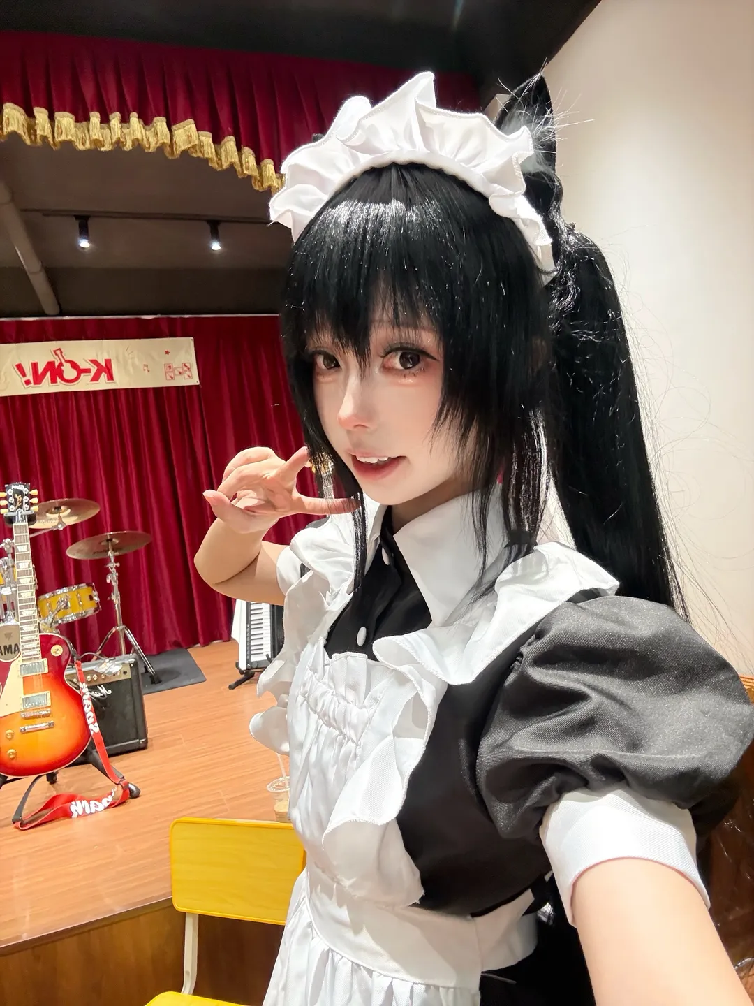 【梓喵cos】轻音少女的猫耳女仆自拍记录 - 第 2 张