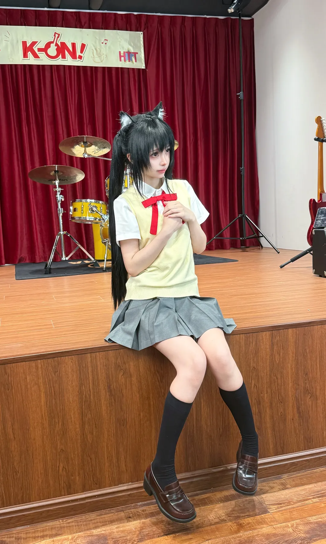 【中野梓cos】轻音少女的舞台小猫花絮 - 第 1 张