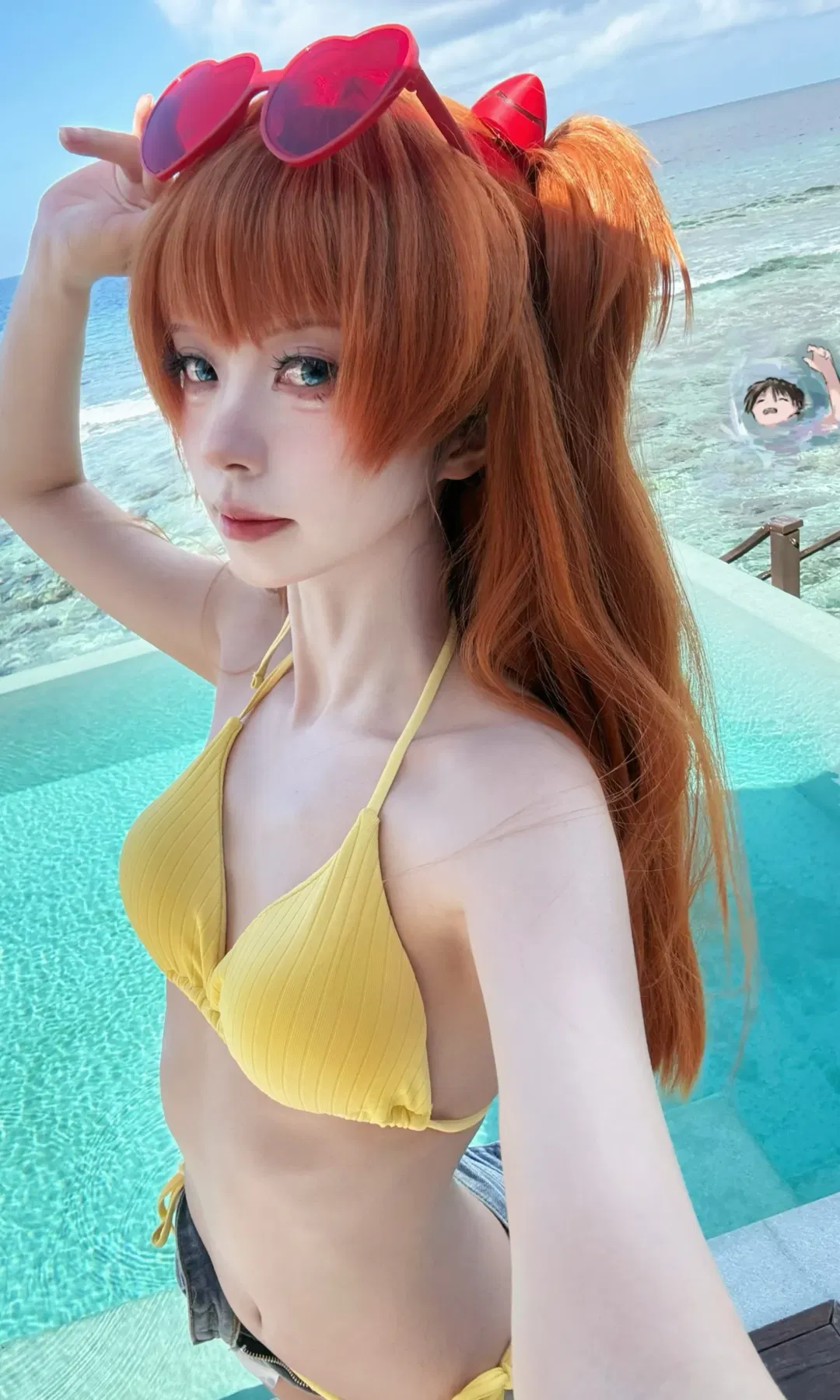 【明日香cos】海邊泳池的夏日清涼自搭 - 第 1 張