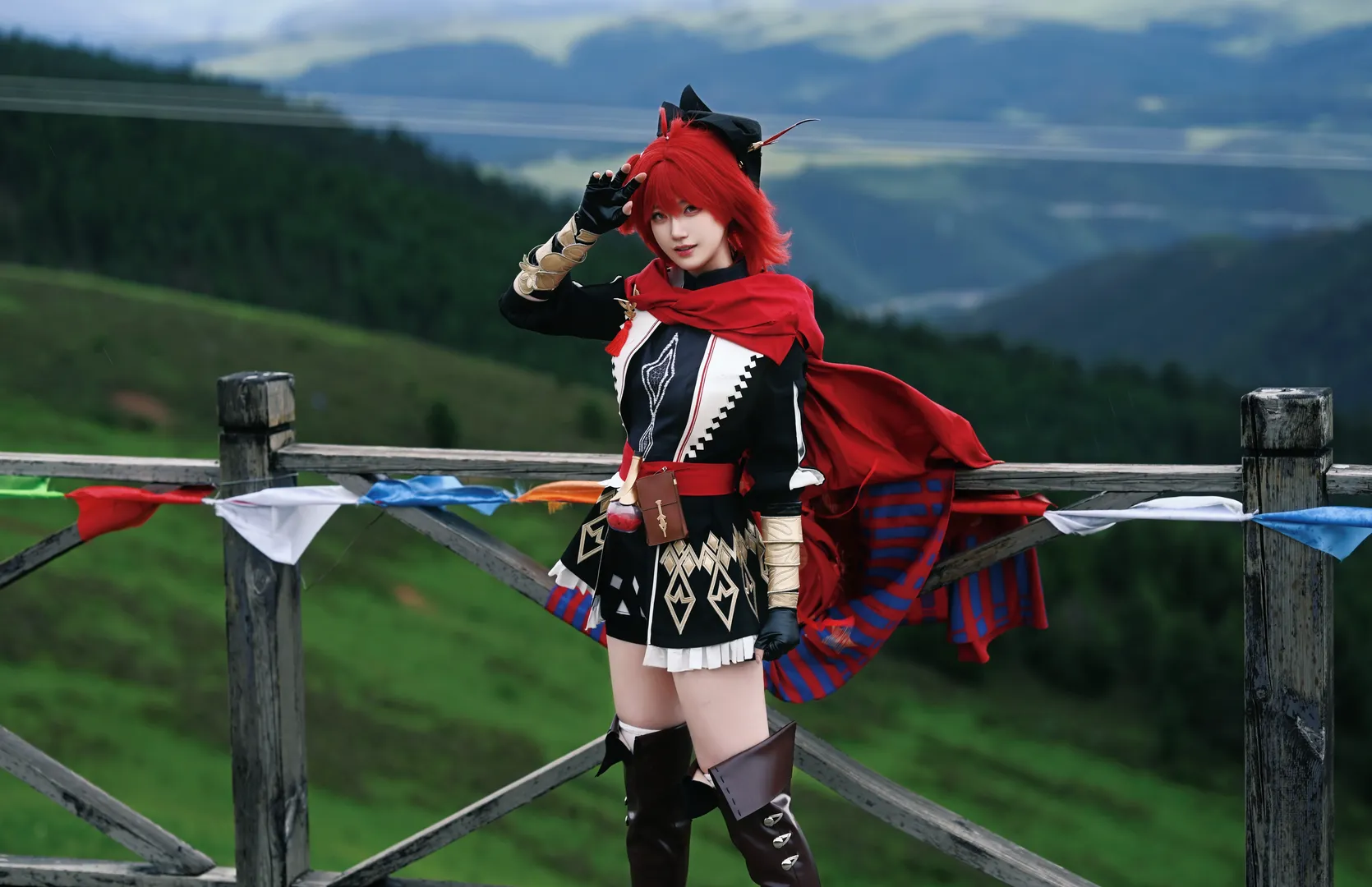 【新约能天使cos】明日方舟寻翼之歌，化身山野间的吟游诗人 - 第 2 张