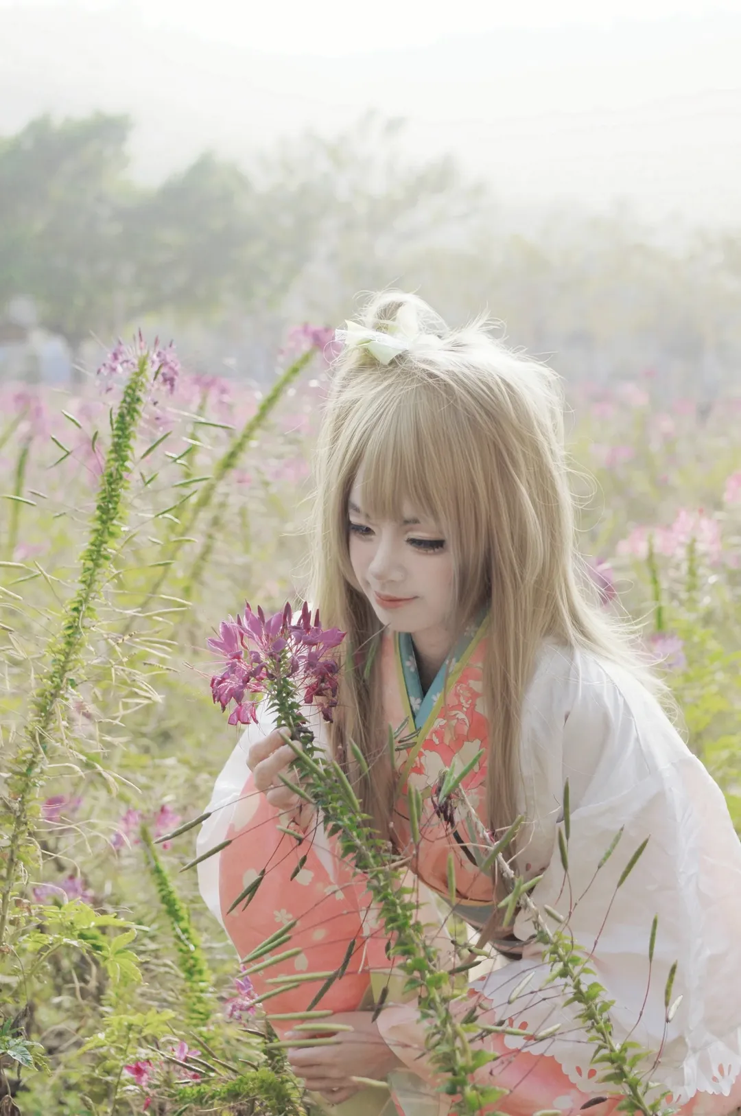 【南小鸟cos】和服未觉醒在丹樱的LoveLive外景 - 第 6 张