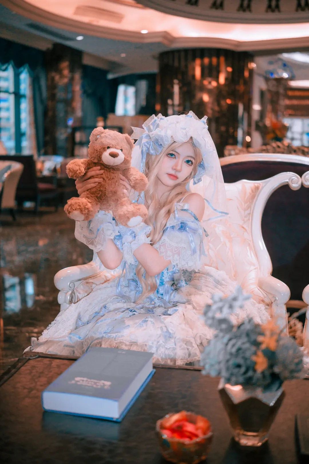 藍白Lolita洋裝室內拍攝分享 - 第 5 張