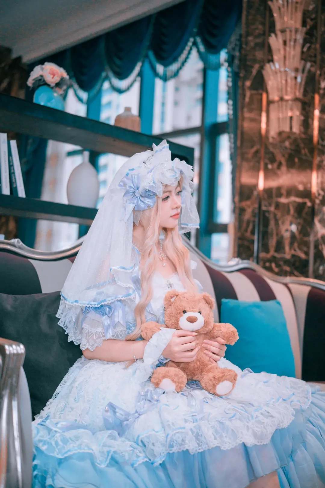 藍白Lolita洋裝室內拍攝分享 - 第 6 張