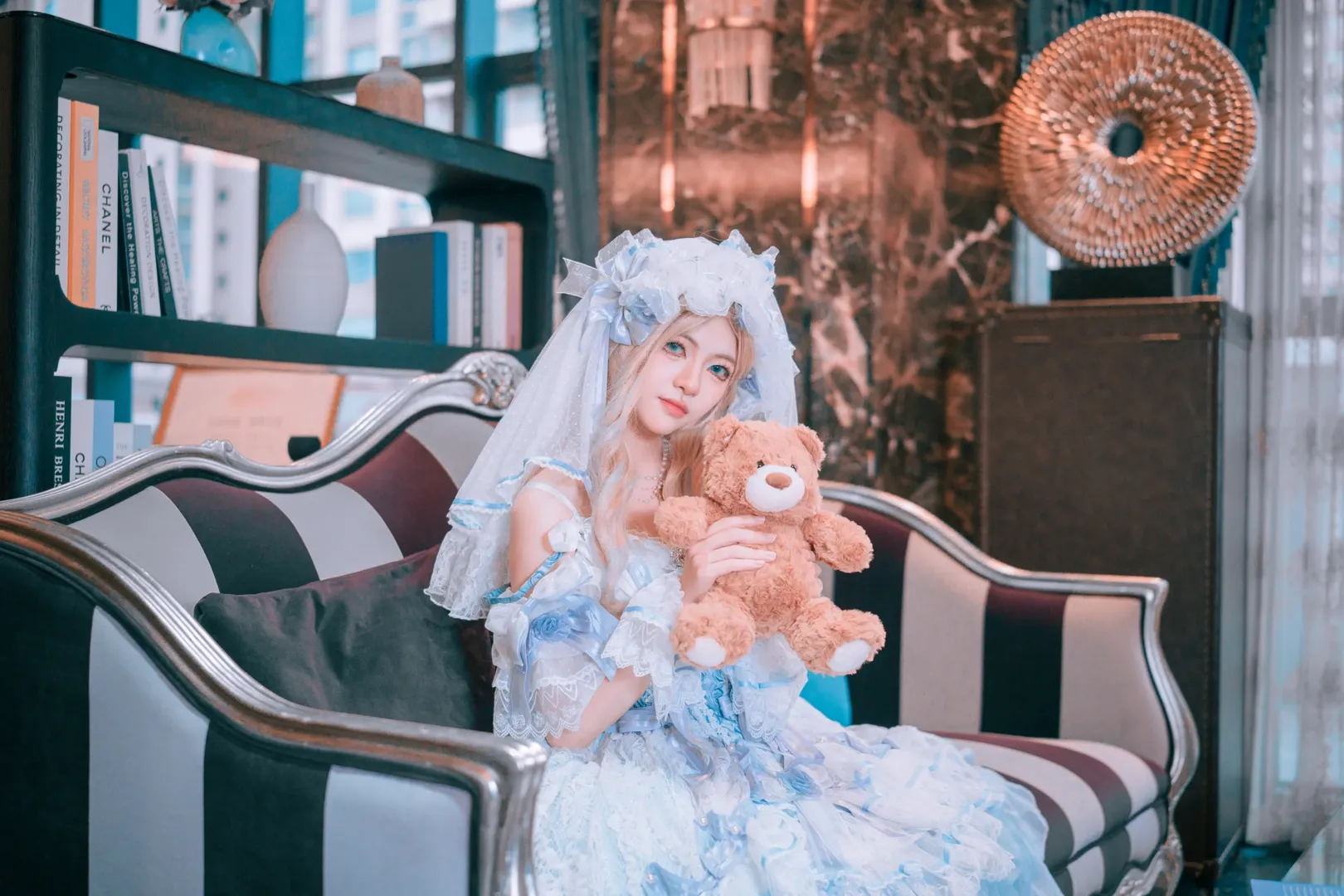 藍白Lolita洋裝室內拍攝分享 - 第 8 張