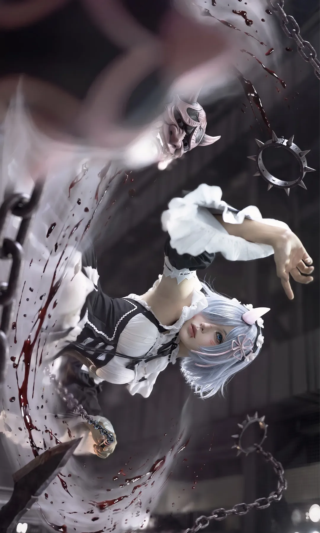 【蕾姆cos】Re:從零開始的異世界生活鬼化女僕攝影記錄 - 第 1 張