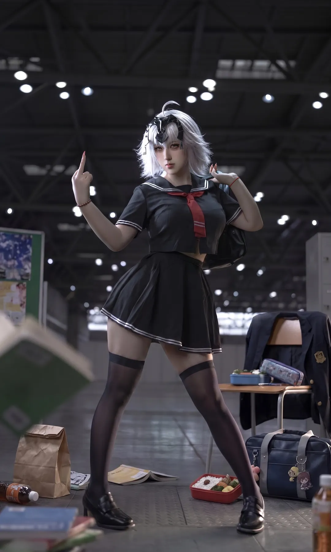 【黑貞cos】FGO角色的JK制服嘗試 - 第 2 張