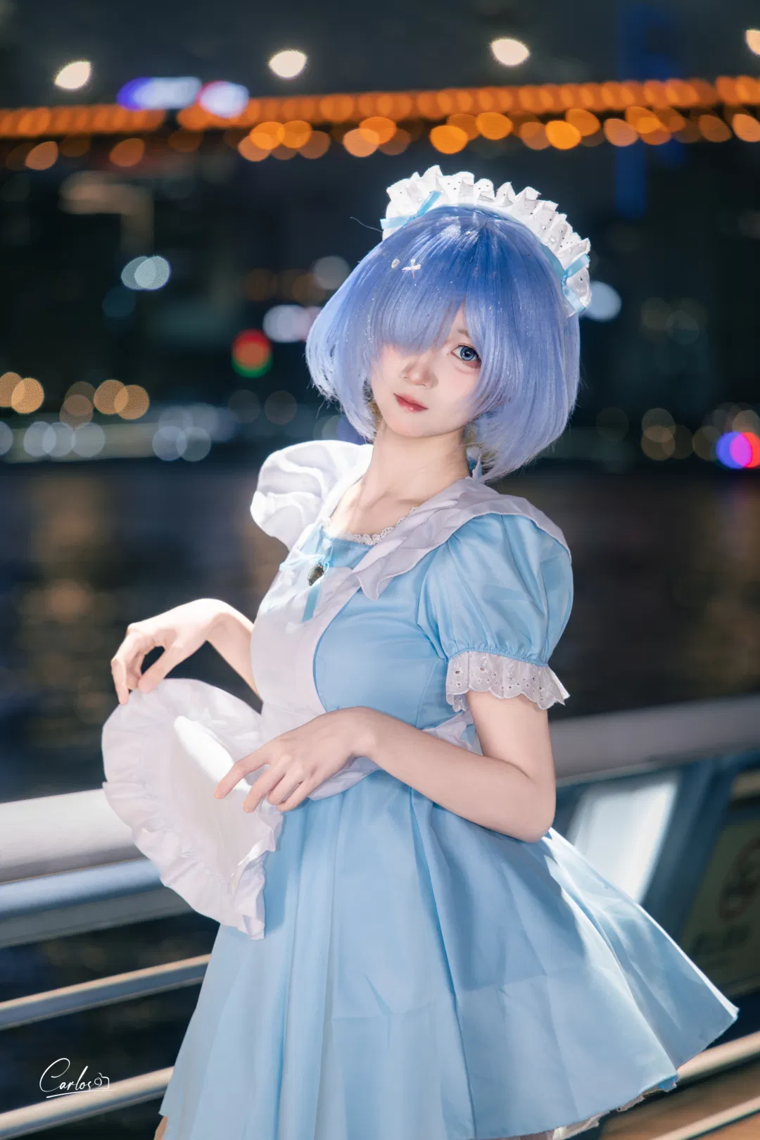 【蕾姆cos】Re從零開始江畔夜景，帶著剛出爐的麵包一起看江景 - 第 2 張