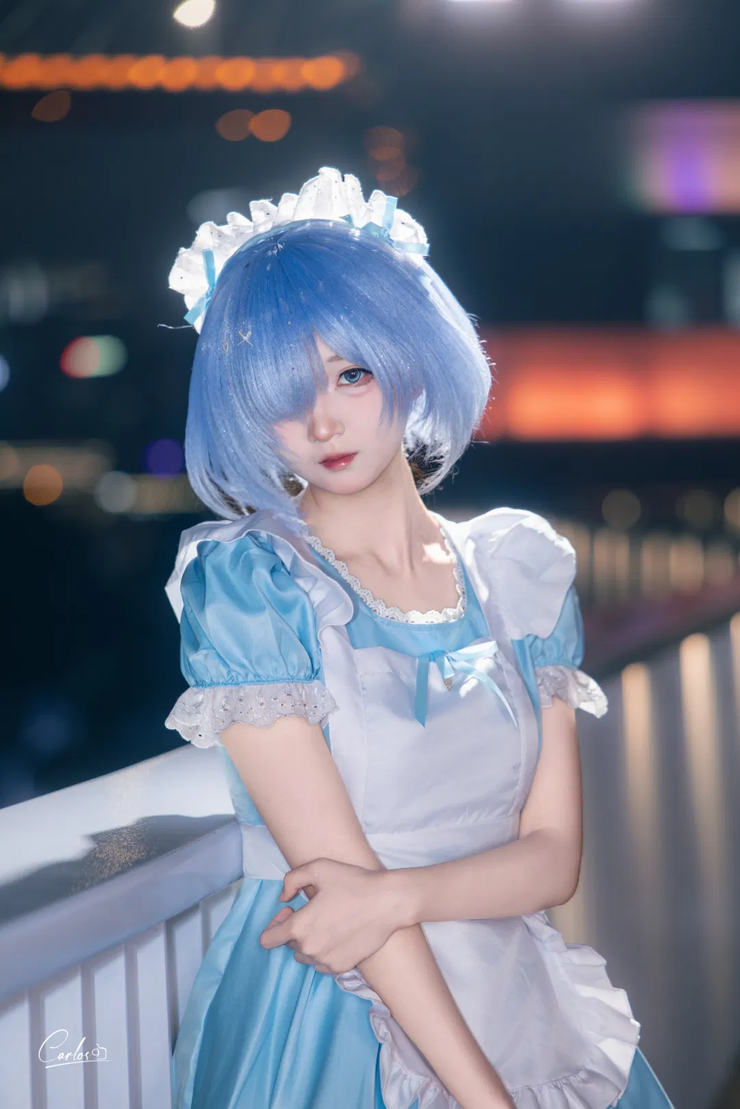 【蕾姆cos】Re從零開始江畔夜景，帶著剛出爐的麵包一起看江景 - 第 7 張
