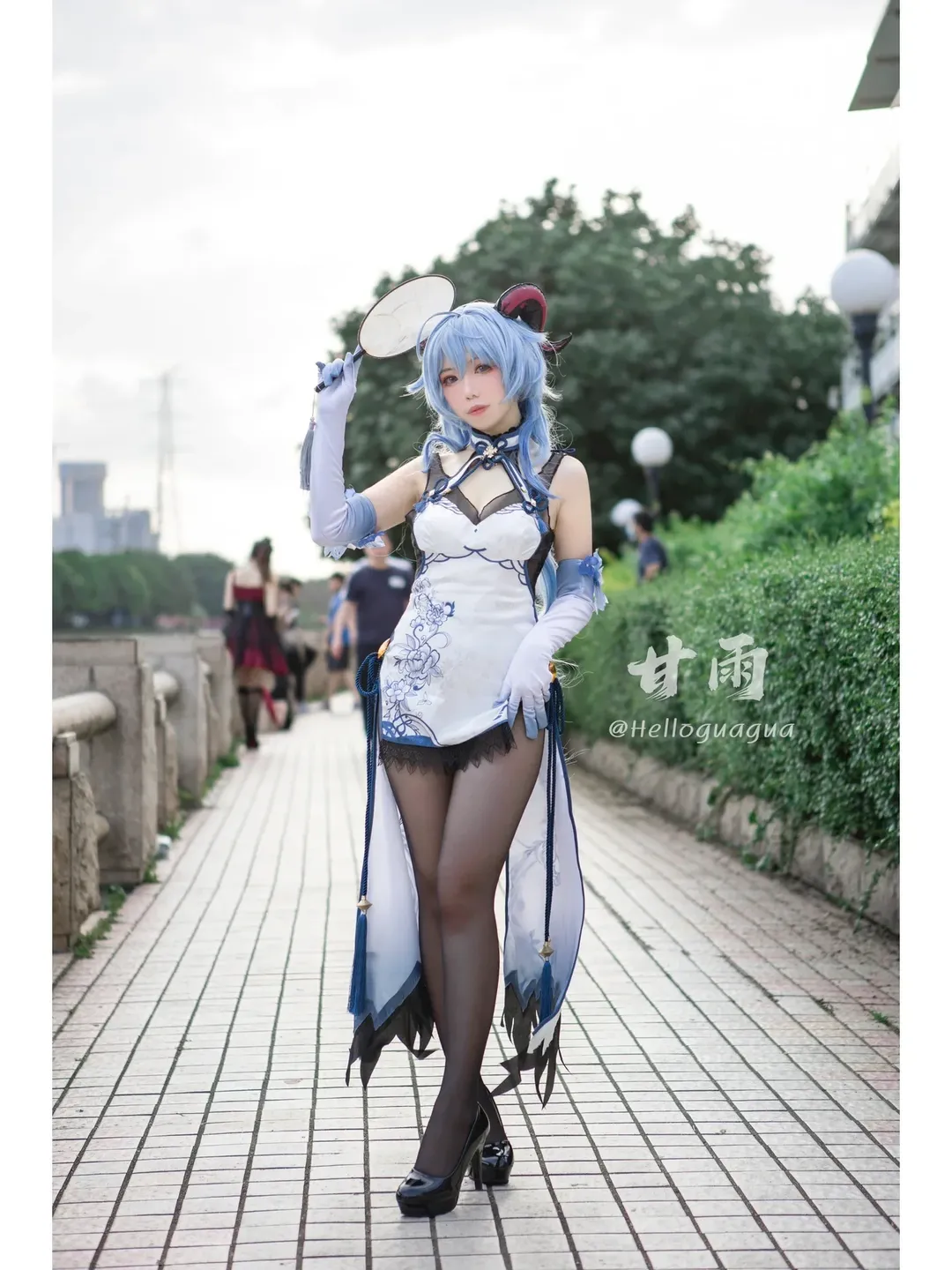 【甘雨cos】原神甘雨穿旗袍搭配黑絲，在廣州螢火蟲漫展的獨特魅力 - 第 3 張