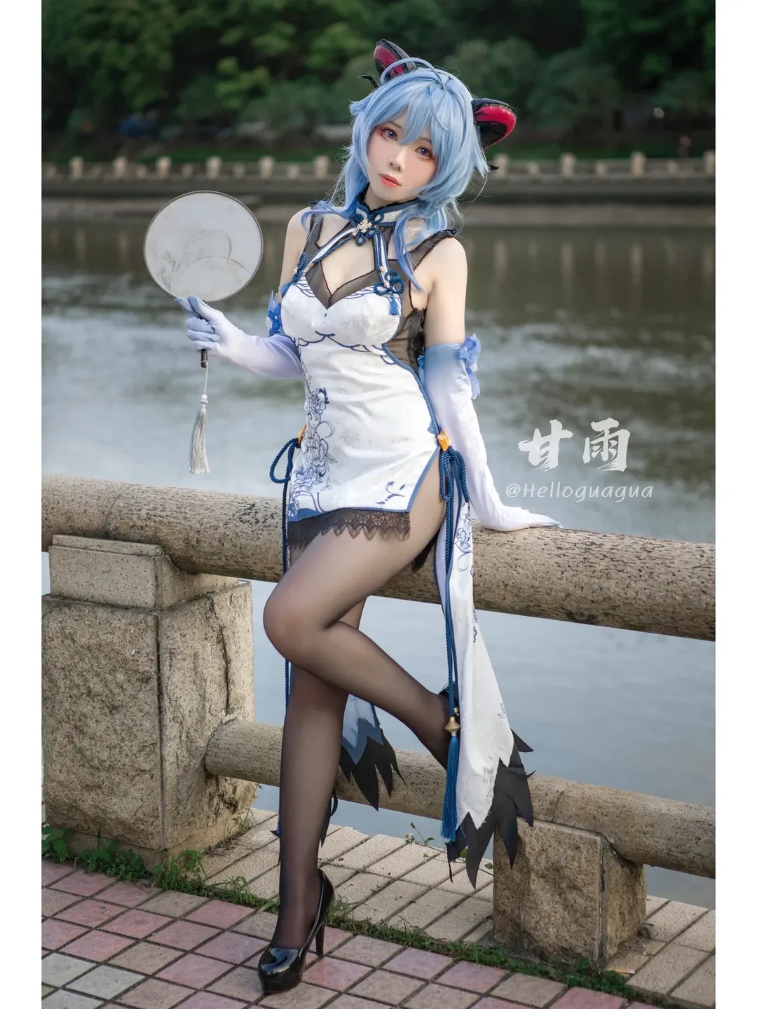 【甘雨cos】原神甘雨穿旗袍搭配黑絲，在廣州螢火蟲漫展的獨特魅力 - 第 4 張