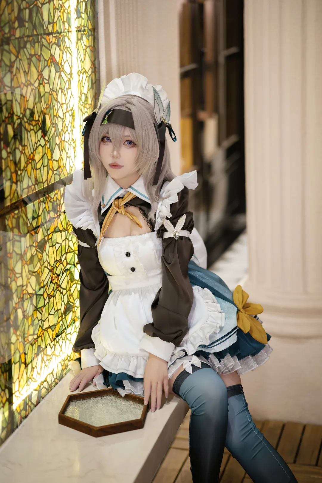 【流萤cos】崩坏星穹铁道里，用女仆装记录不愿被遗忘的陪伴 - 第 3 张