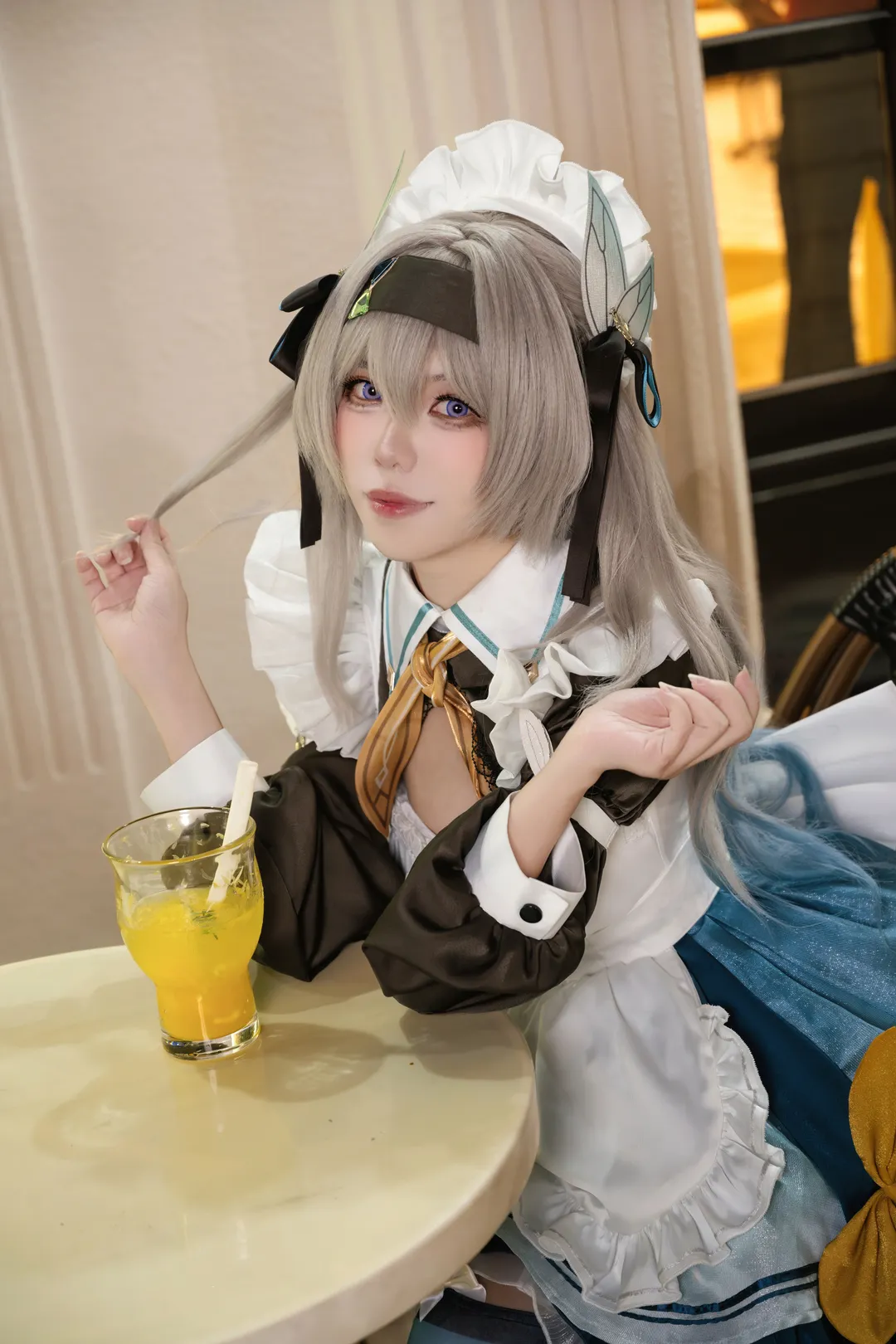 【流萤cos】崩坏星穹铁道里，用女仆装记录不愿被遗忘的陪伴 - 第 6 张