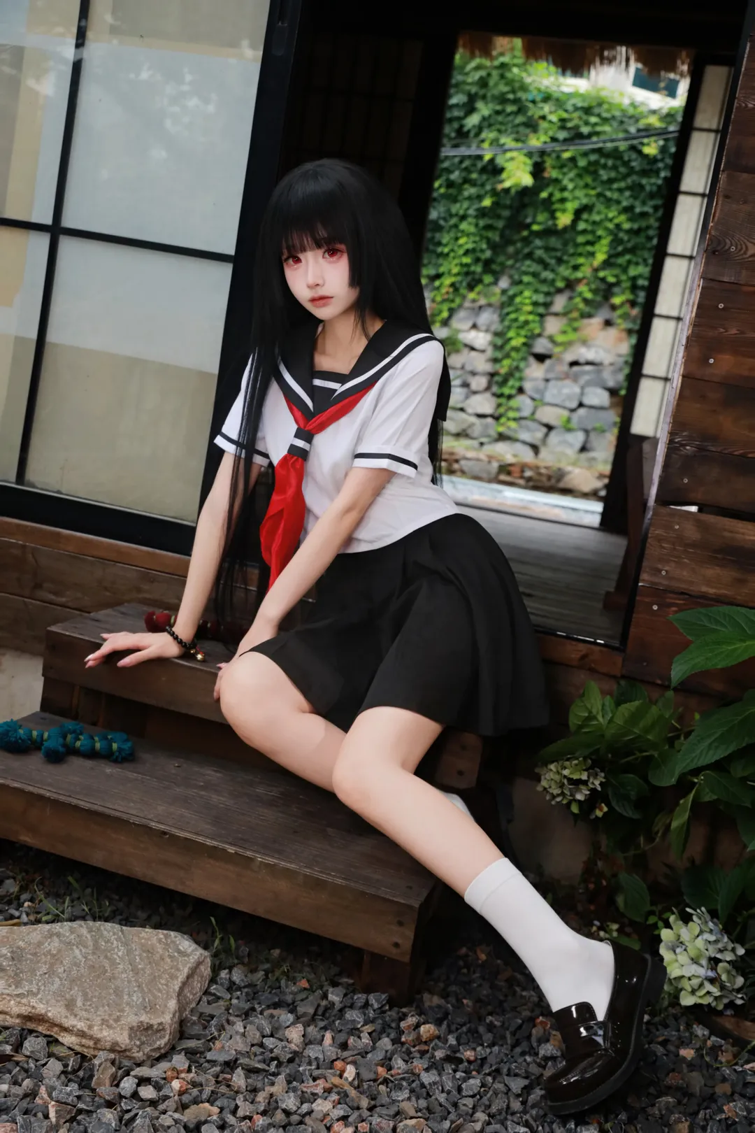 【閻魔愛cos】地獄少女經典水手服造型 - 第 1 張