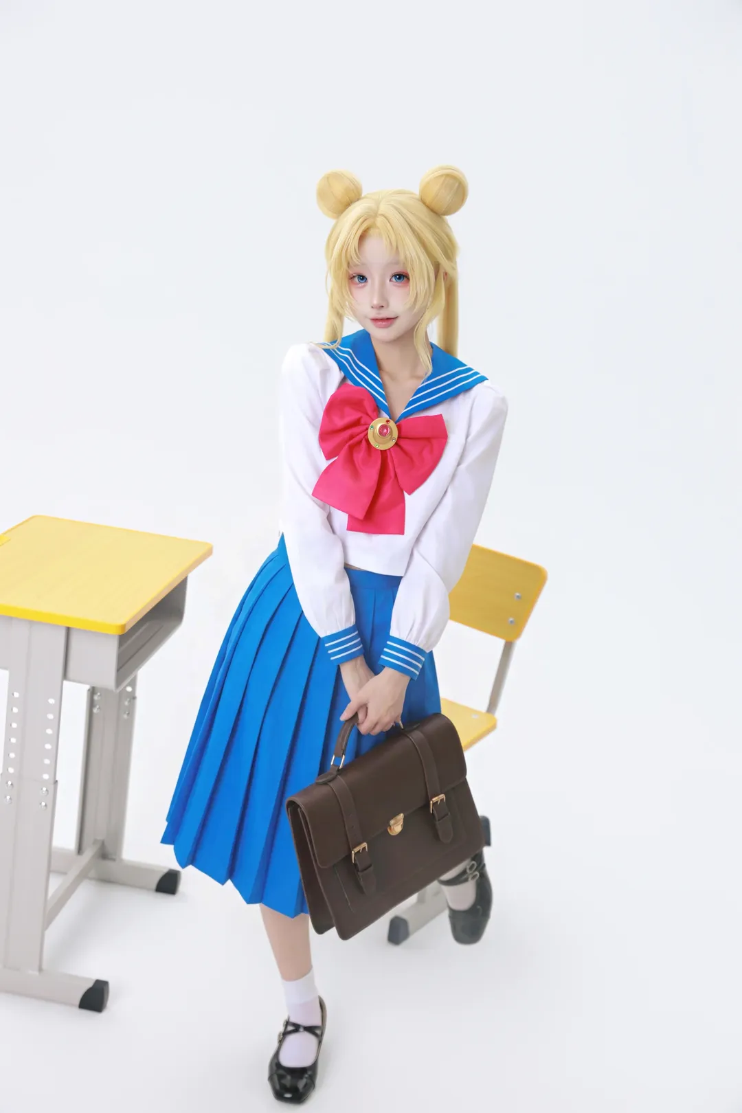 【月野兔cos】美少女战士经典水手服与校园日常 - 第 1 张