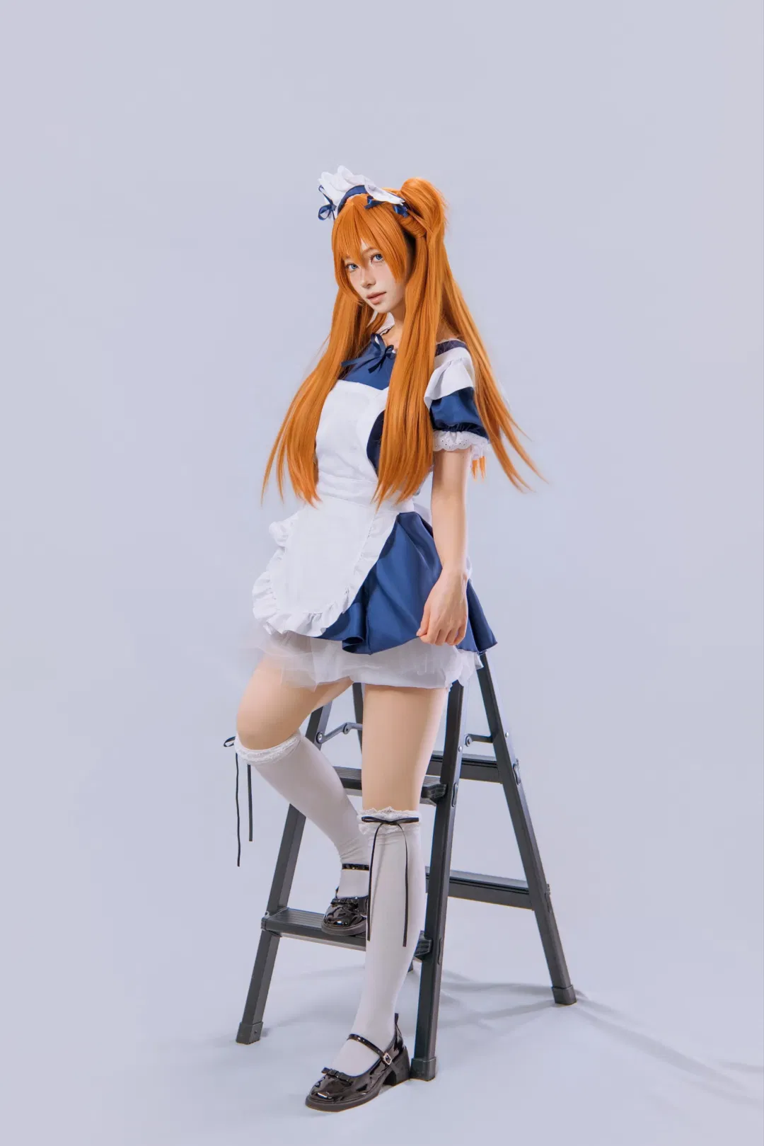 【明日香cos】新世紀福音戰士女僕裝拍照姿勢分享 - 第 12 張