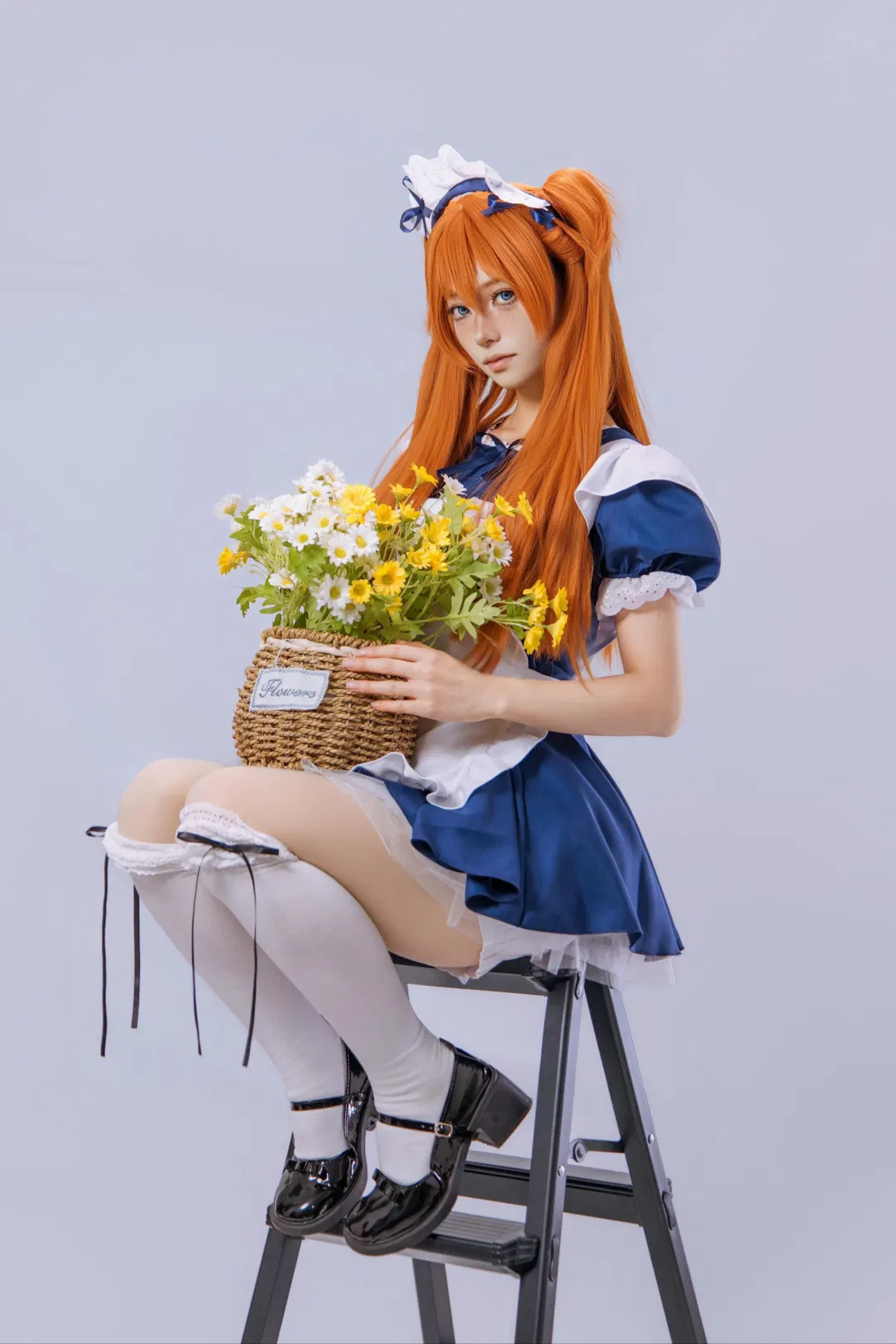 【明日香cos】新世紀福音戰士女僕裝拍照姿勢分享 - 第 4 張