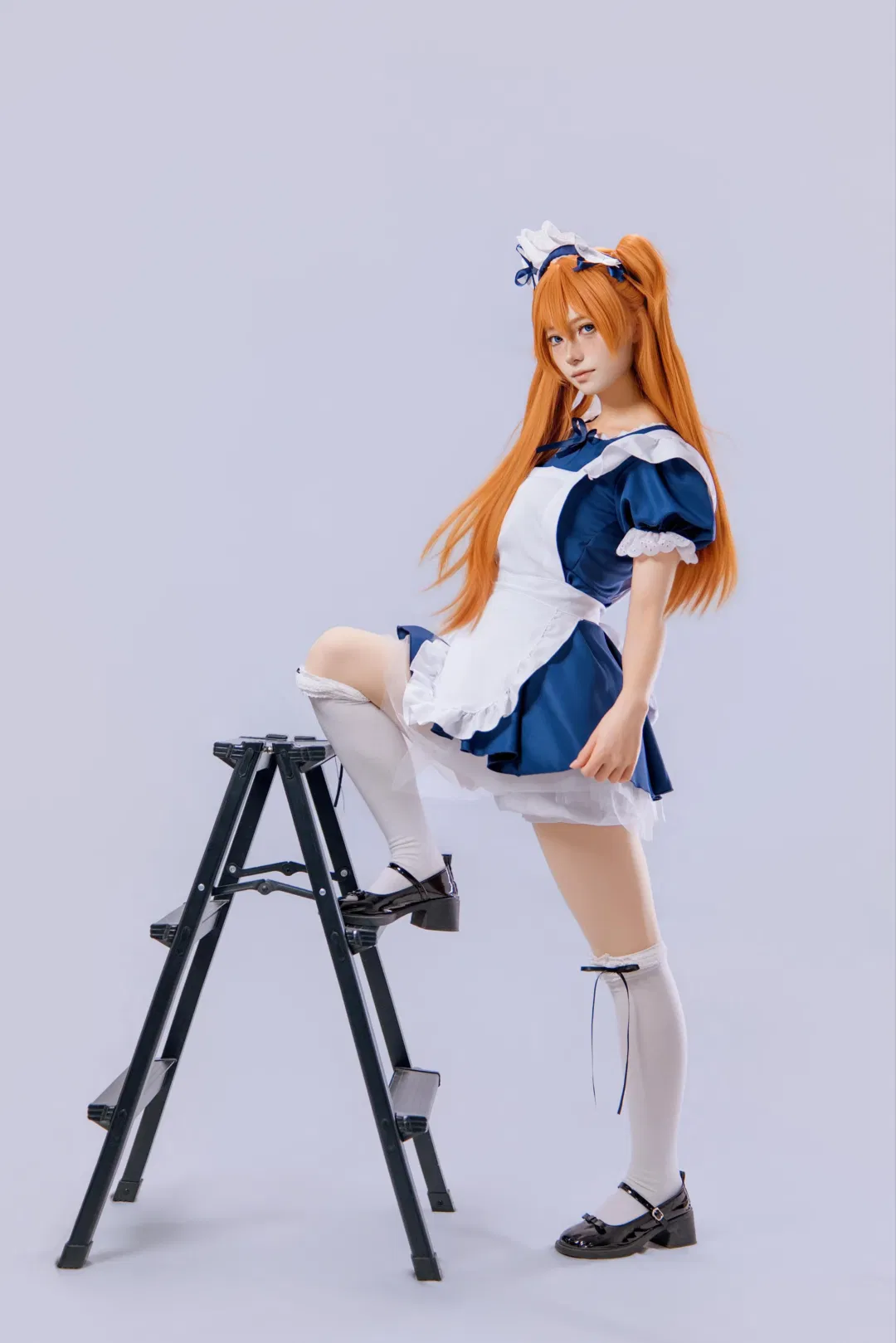 【明日香cos】新世紀福音戰士女僕裝拍照姿勢分享 - 第 5 張