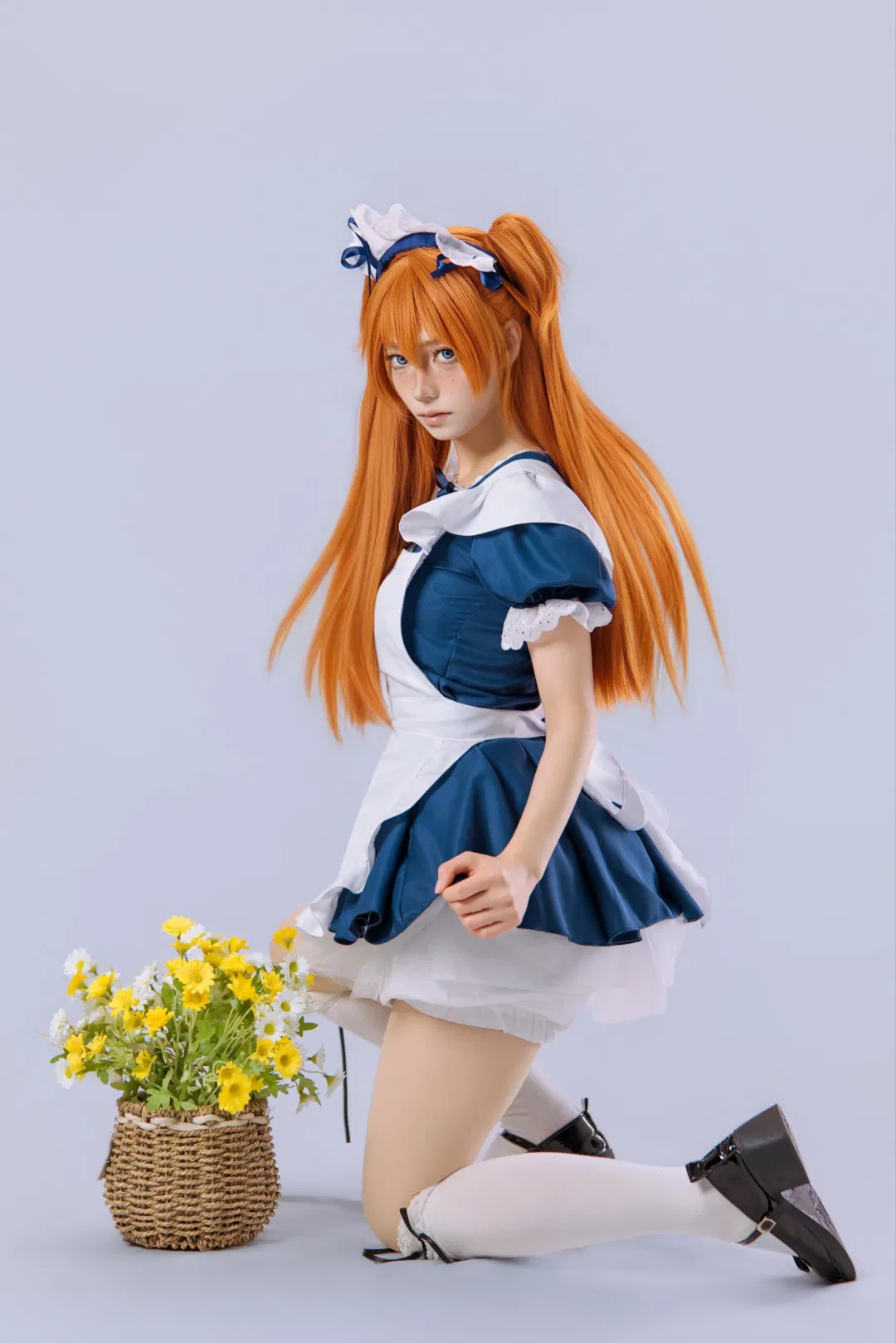 【明日香cos】新世紀福音戰士女僕裝拍照姿勢分享 - 第 9 張