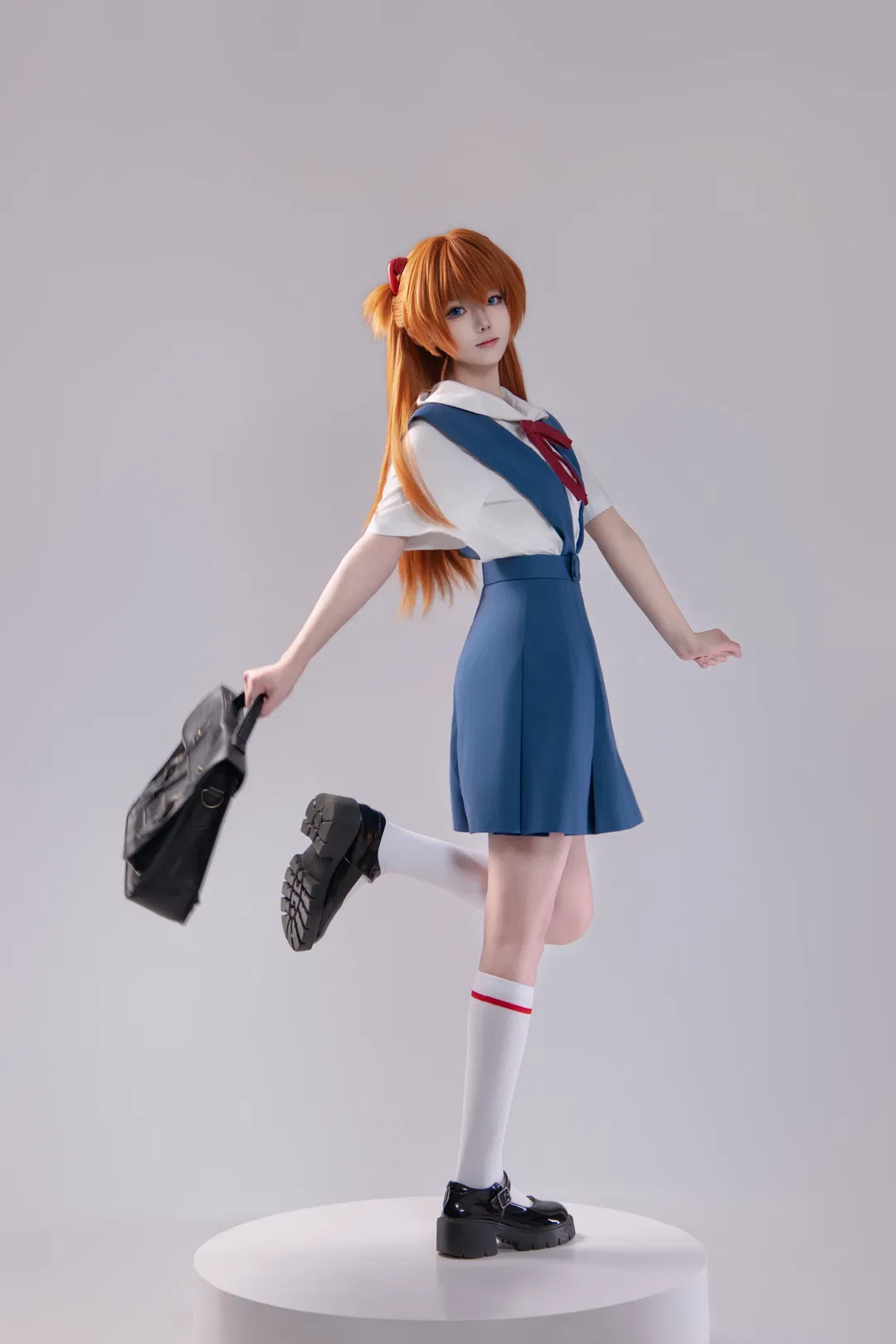 【明日香cos】新世纪福音战士经典校服九宫格拍照姿势分享 - 第 13 张