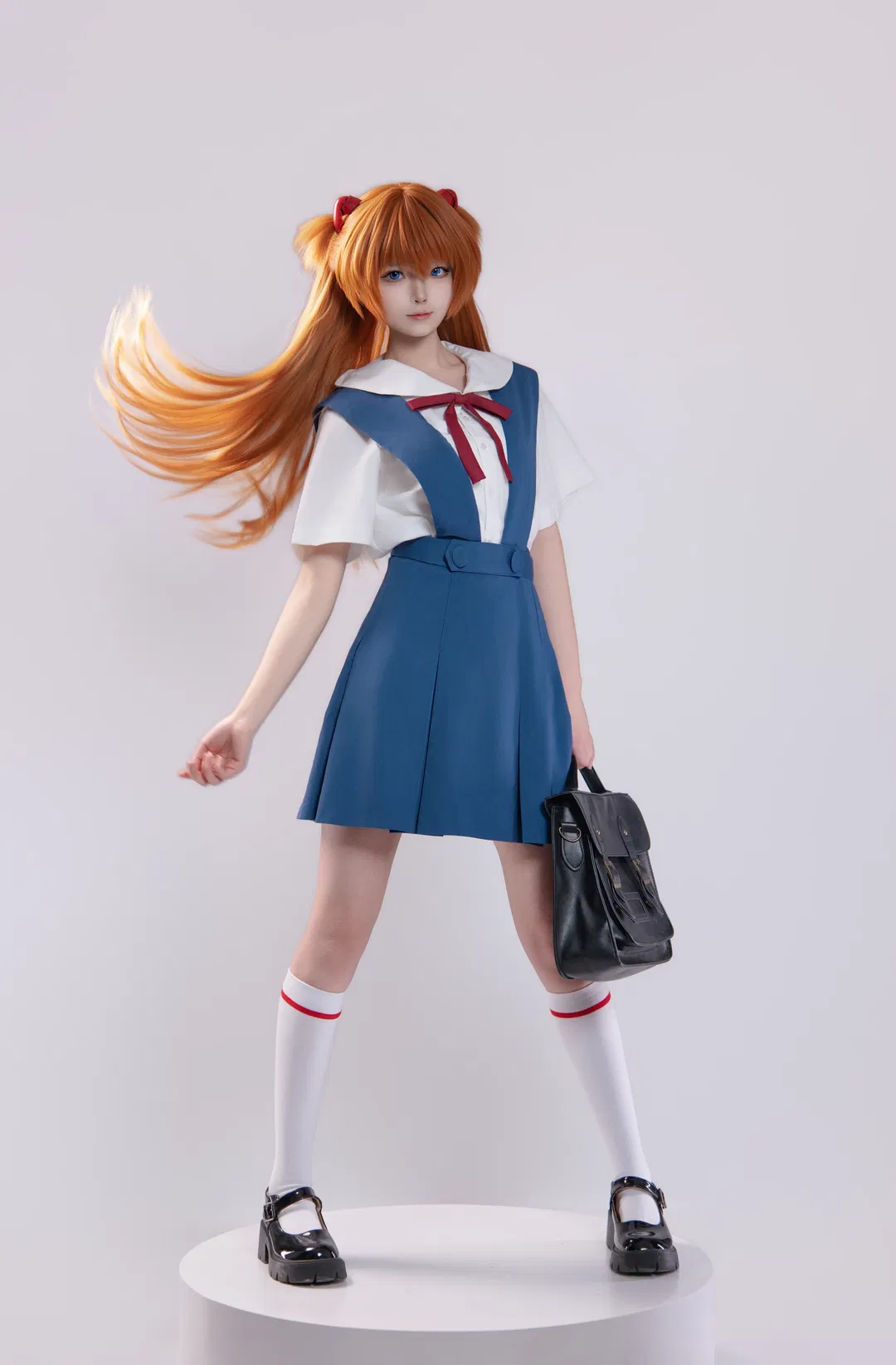 【明日香cos】新世纪福音战士经典校服九宫格拍照姿势分享 - 第 5 张