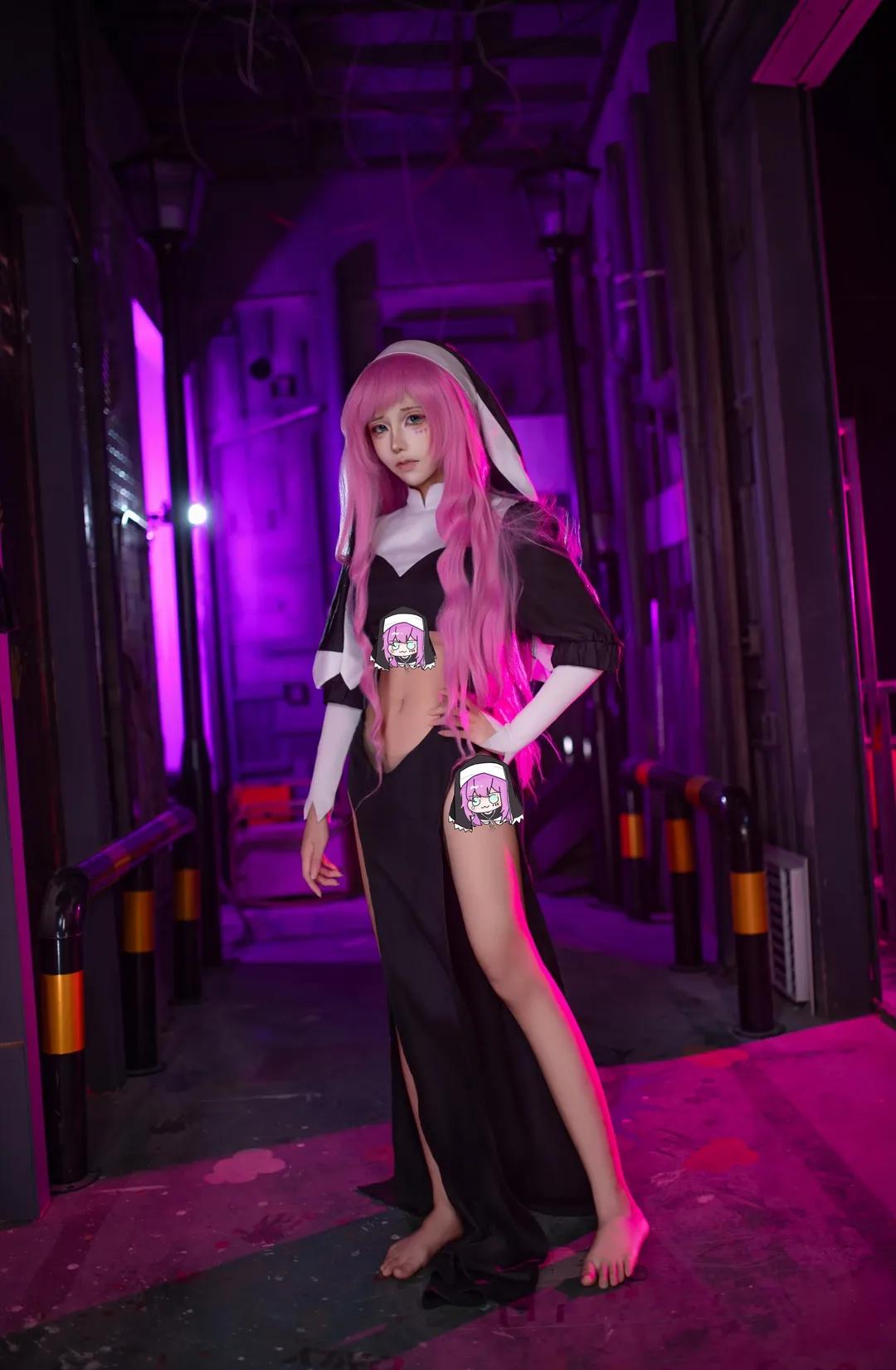 【珂珂cos】憧憬成为魔法少女的暗黑修女风 - 第 4 张