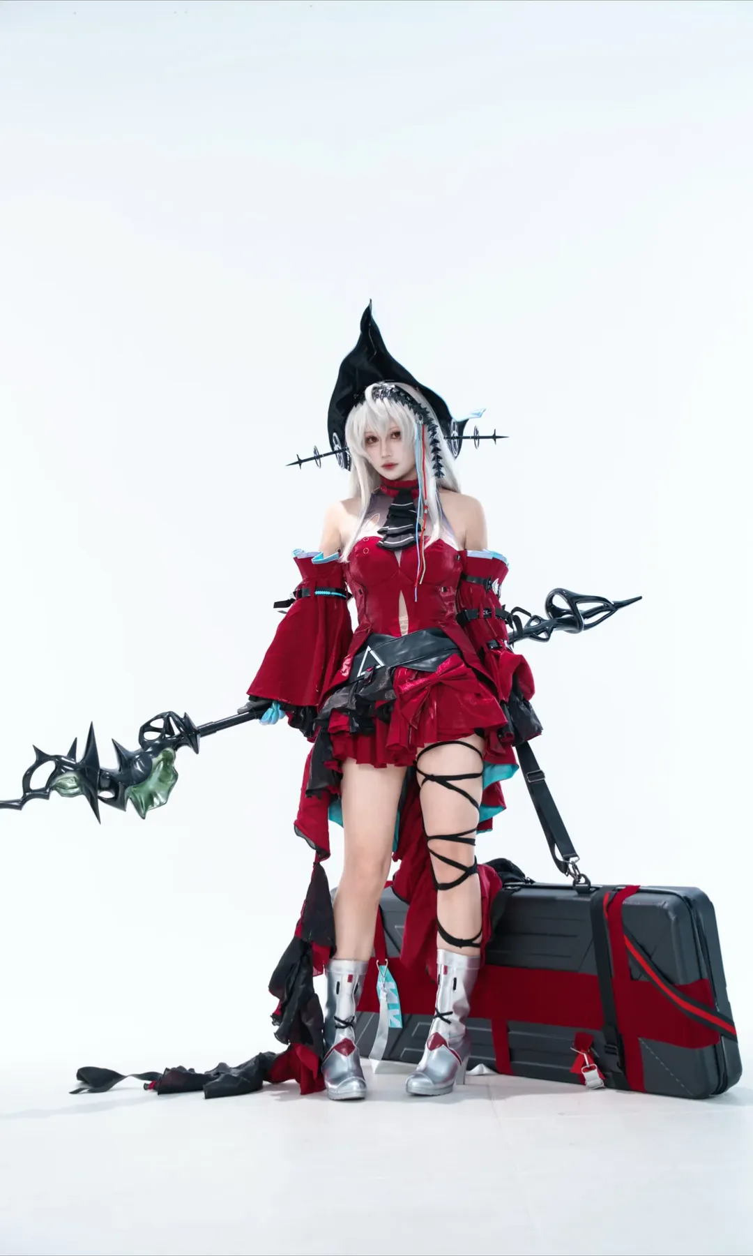 【浊心斯卡蒂cos】深海的神秘与红黑交错的视觉冲击 - 第 1 张