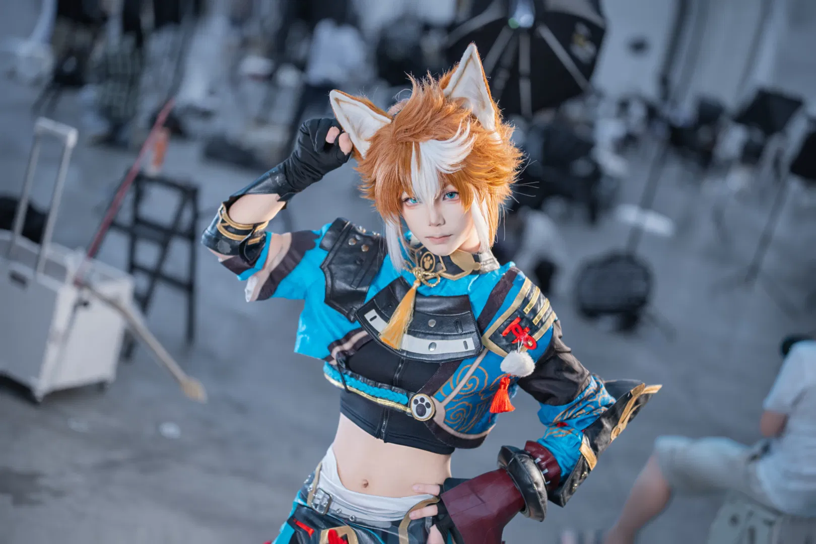 【五郎cos】原神五郎漫展拉弓，这套装备真的太硬核了 - 第 1 张