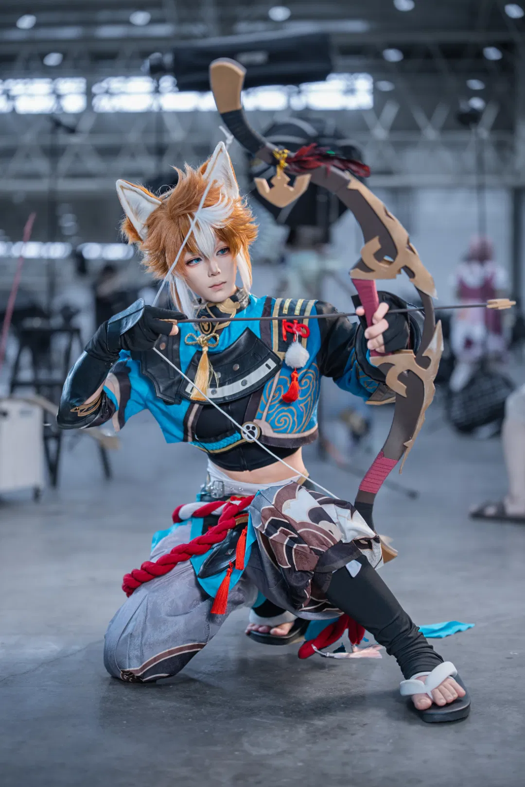 【五郎cos】漫展现场拉弓搭箭准备助阵 - 第 2 张