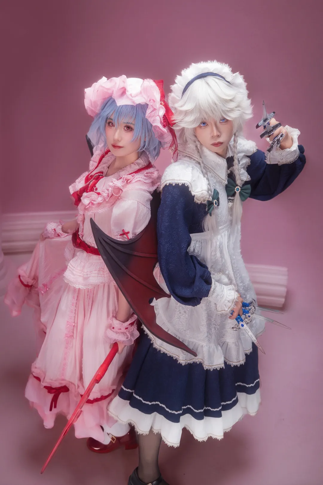 【蕾米莉亚与十六夜咲夜cos】东方project红魔馆的相聚 - 第 2 张