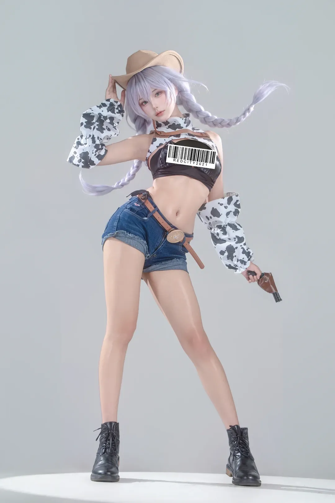 【法戈cos】碧蓝航线牛仔风白棚动作参考 - 第 1 张