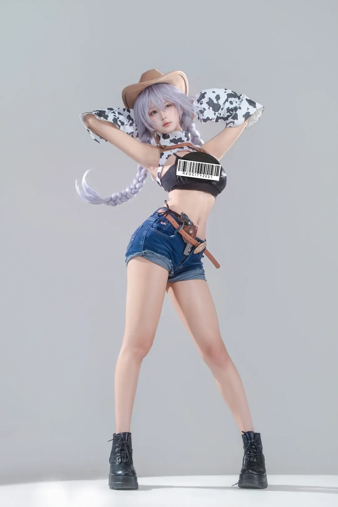 【法戈cos】碧蓝航线牛仔风白棚动作参考 - 第 2 张