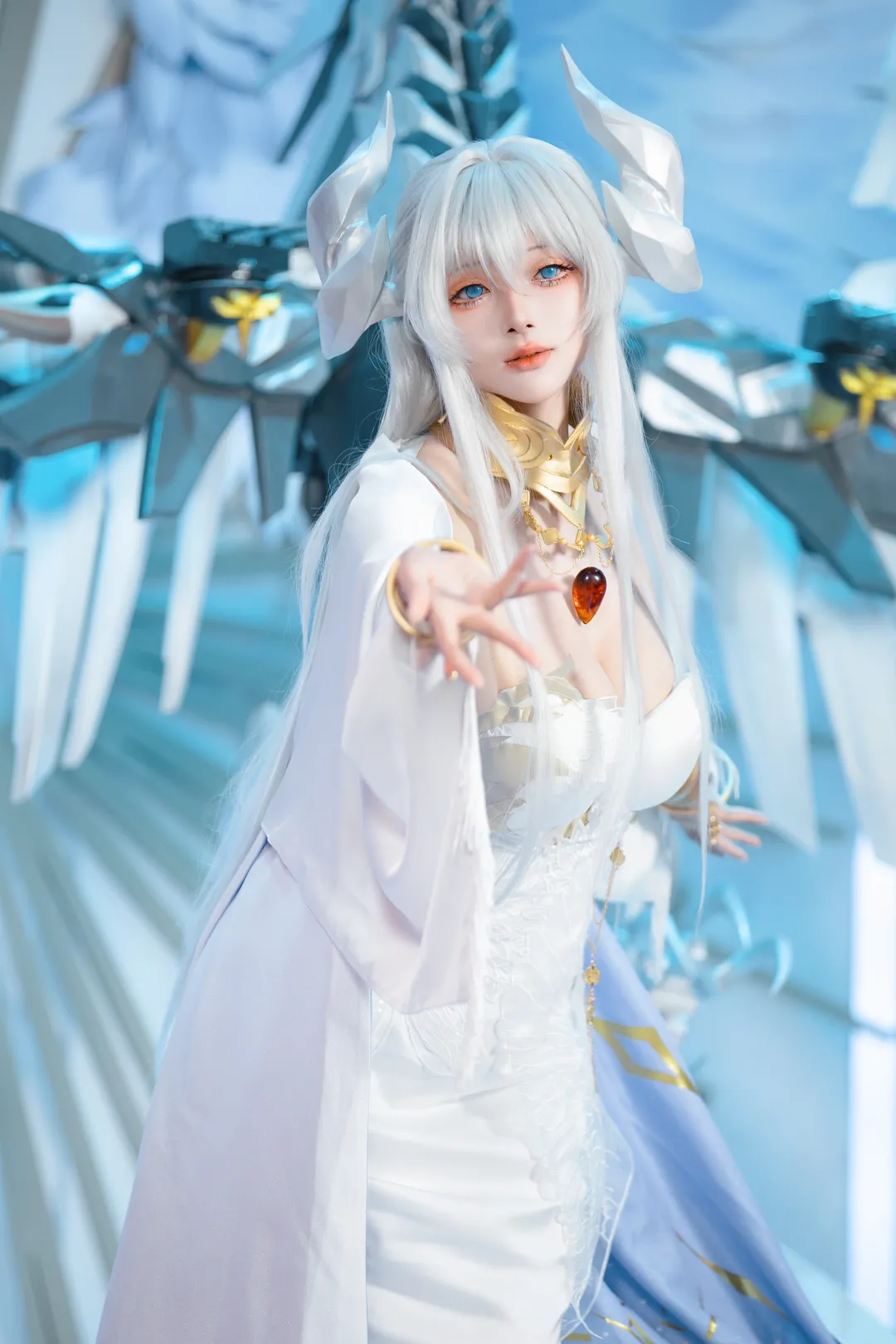 【瓦尔帕莱索cos】碧蓝航线白裙机械翼造型记录 - 第 3 张