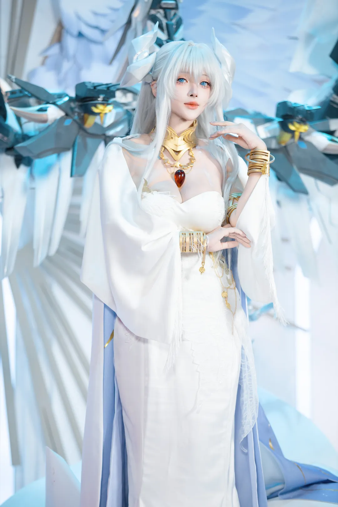 【瓦尔帕莱索cos】碧蓝航线白裙机械翼造型记录 - 第 5 张