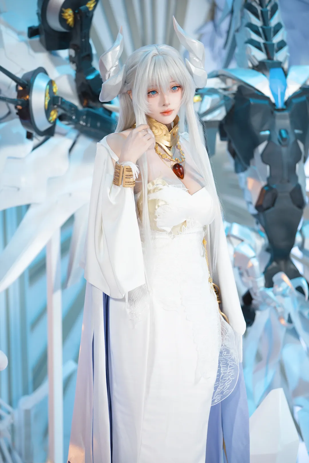 【瓦尔帕莱索cos】碧蓝航线白裙机械翼造型记录 - 第 7 张