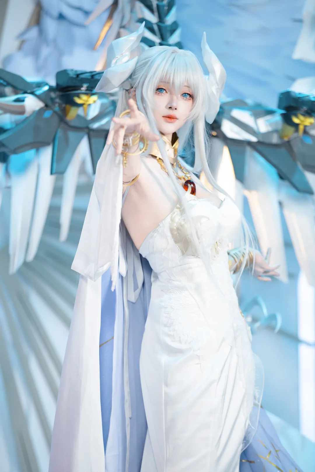 【瓦尔帕莱索cos】碧蓝航线白裙机械翼造型记录 - 第 8 张