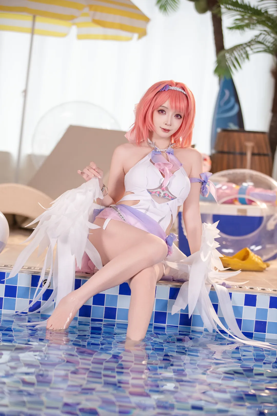 【蕾米埃尔cos】绝区零夏日泳装第一弹，奔赴海滩之约 - 第 9 张