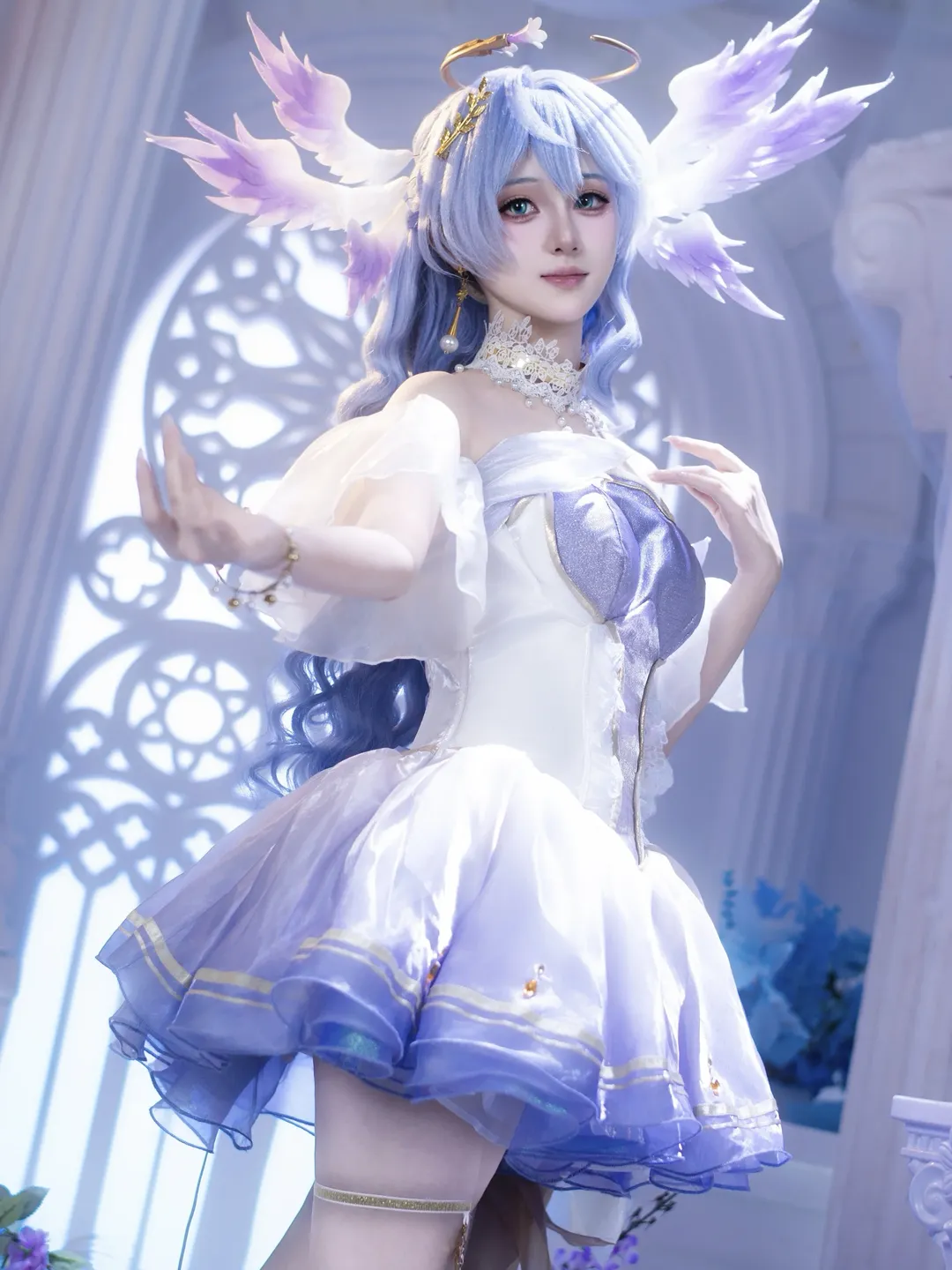 【知更鸟cos】崩坏星穹铁道 圣心咏叹调这套造型真的很绝 - 第 1 张
