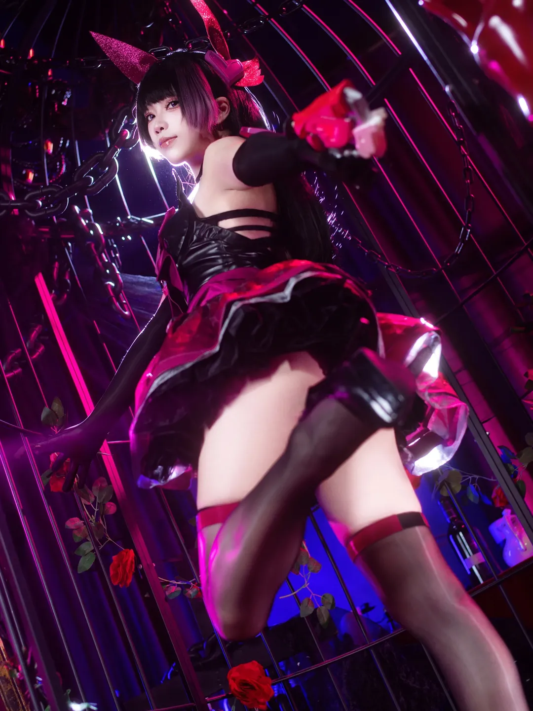 【D.Va cos】守望先锋夜魅影，暗黑哥特风的机甲少女 - 第 1 张