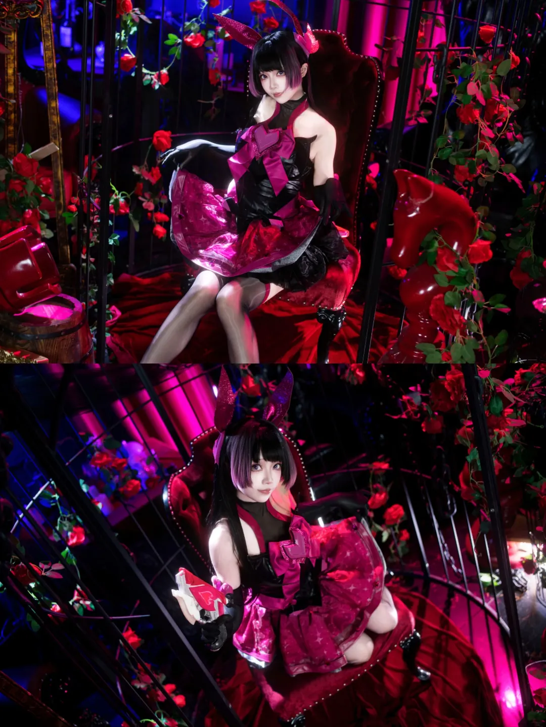 【D.Va cos】守望先锋夜魅影，暗黑哥特风的机甲少女 - 第 3 张