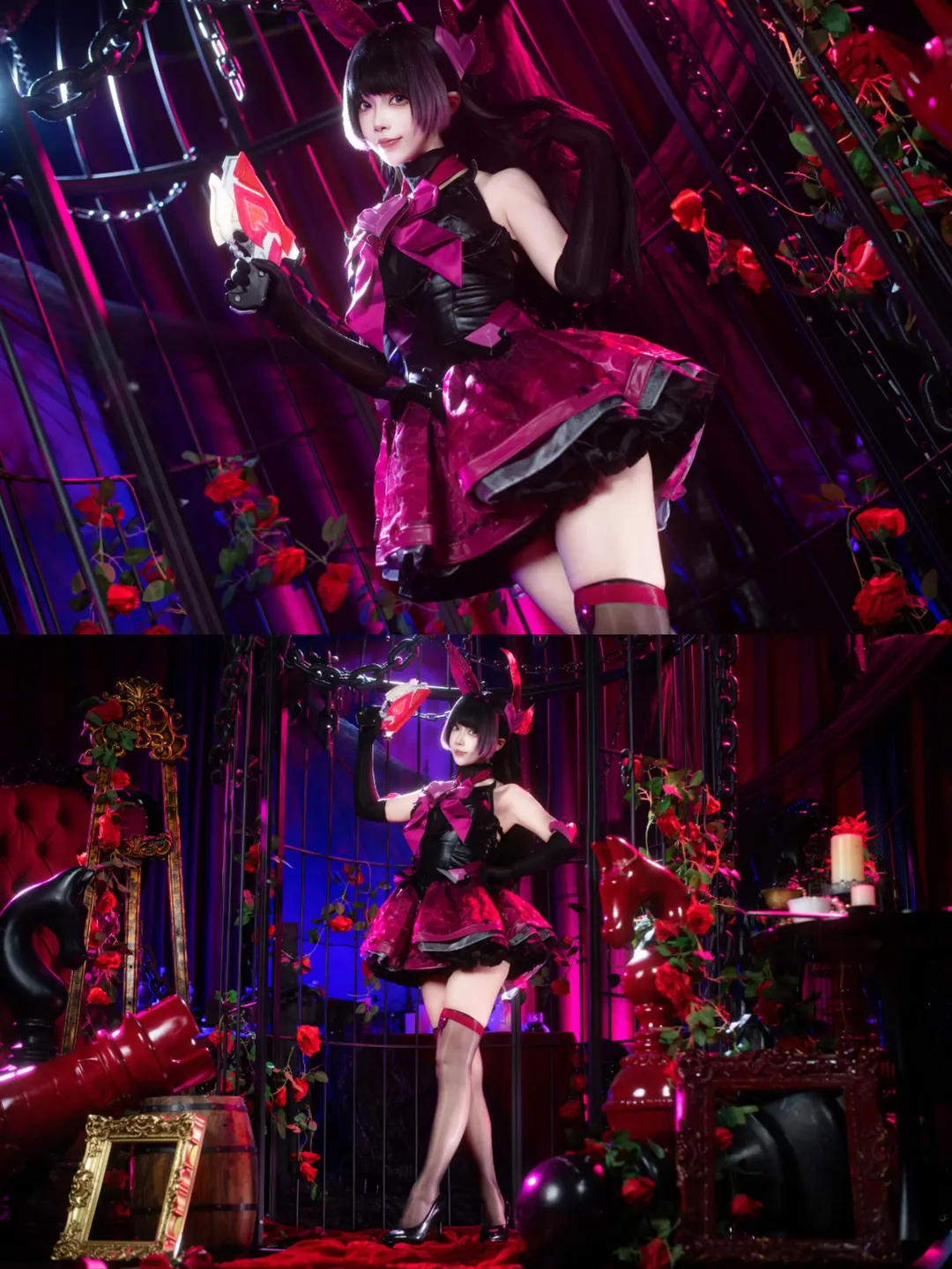 【D.Va cos】守望先锋夜魅影，暗黑哥特风的机甲少女 - 第 4 张