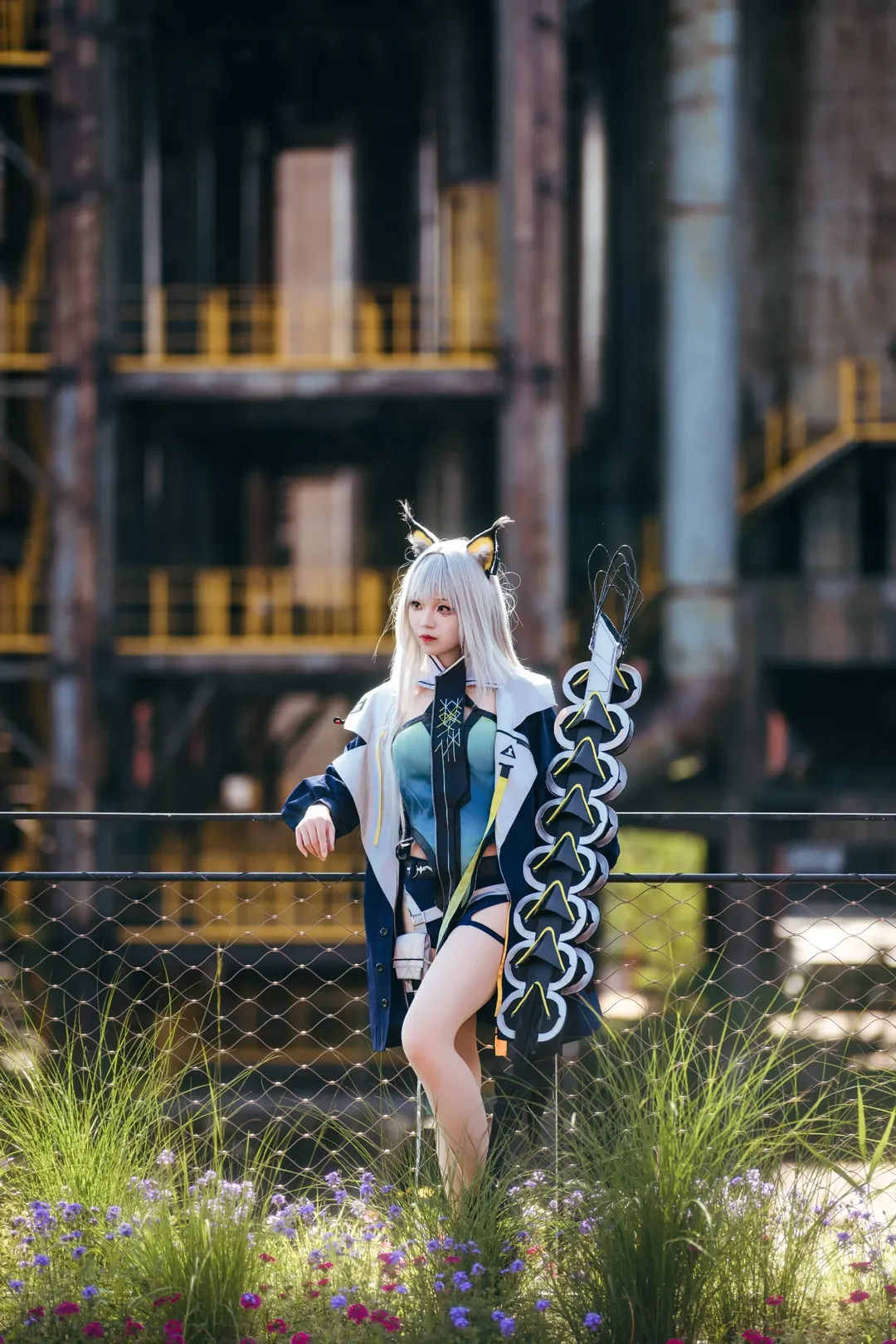 【凱爾希cos】明日方舟，廢墟與野花間的重灌 - 第 4 張