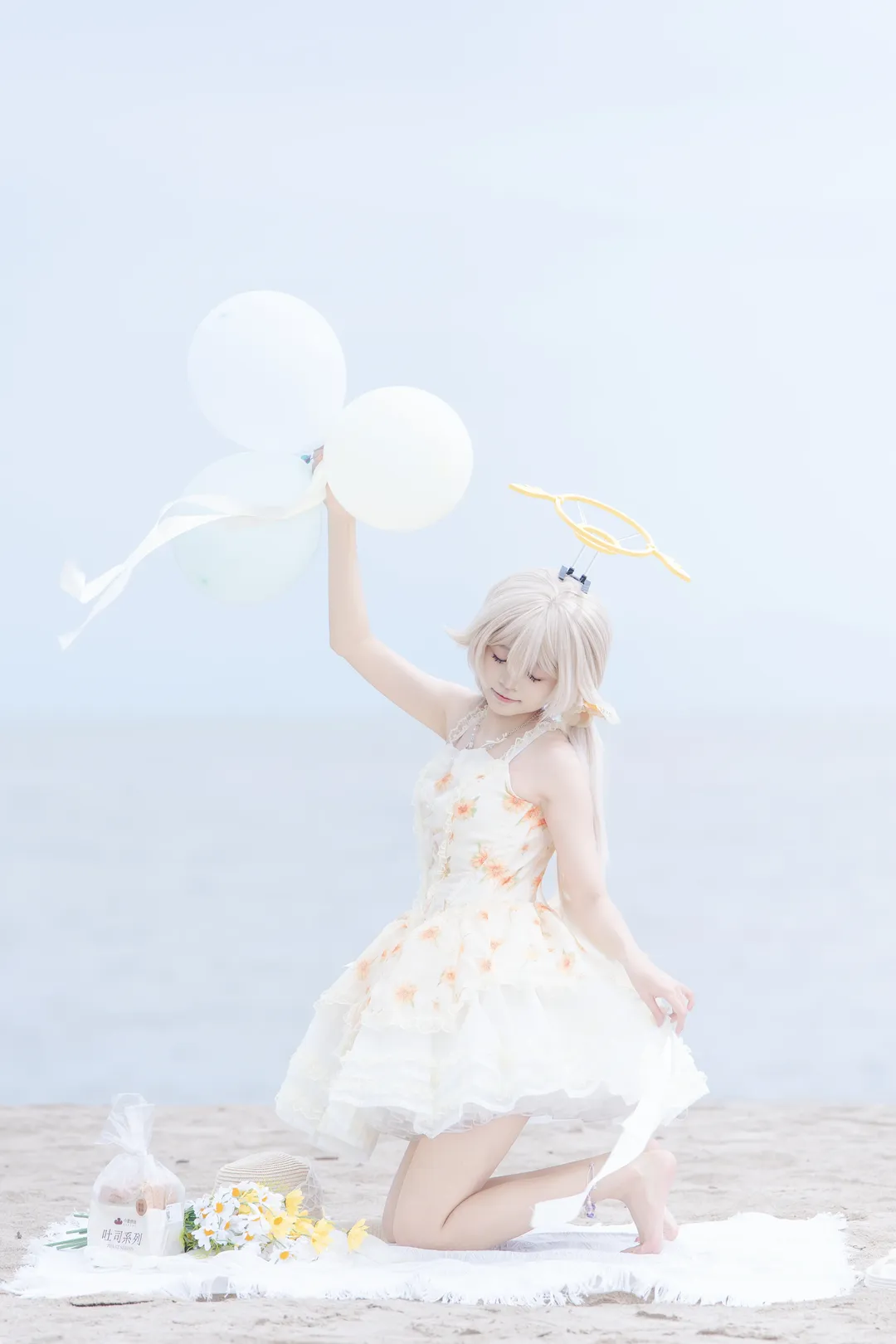【日富美cos】蔚蓝档案，夏日海滩的清新写真 - 第 2 张