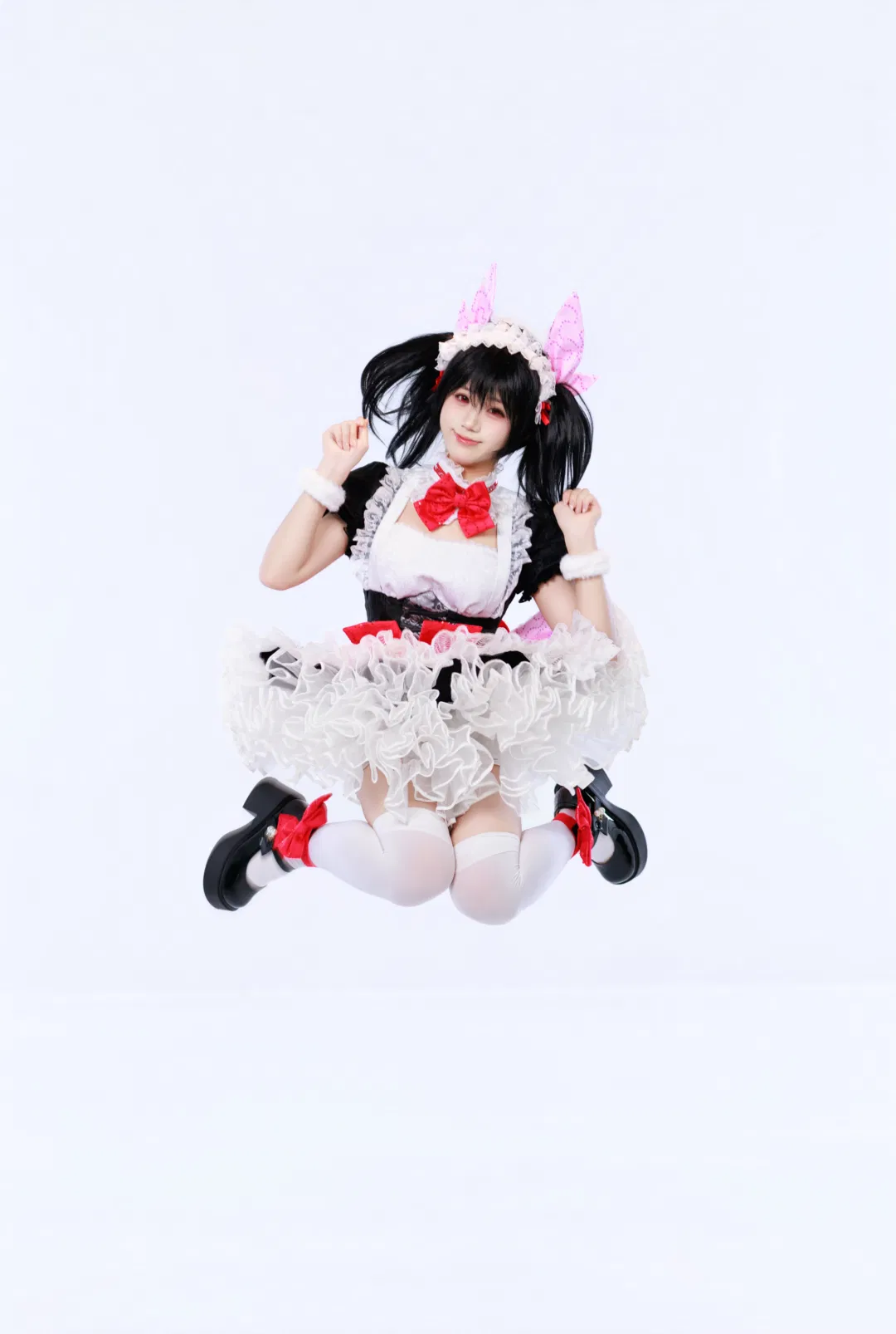 【矢泽妮可cos】Lovelive双马尾女仆装的元气日常 - 第 2 张