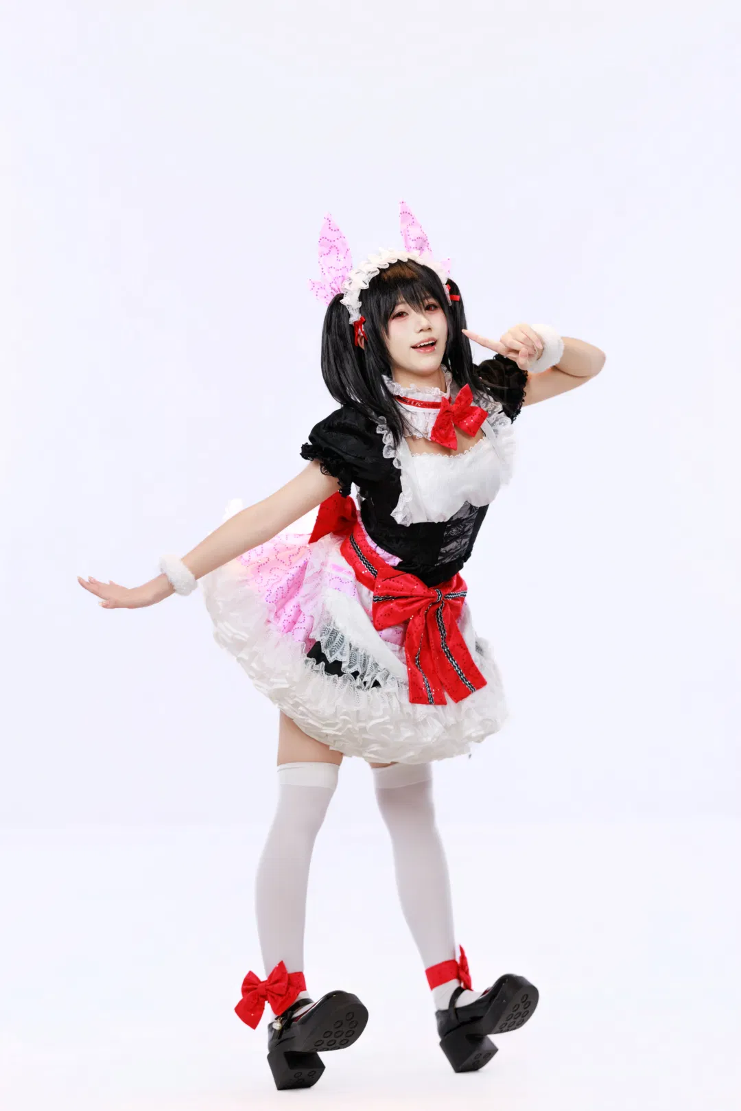 【矢泽妮可cos】Lovelive双马尾女仆装的元气日常 - 第 7 张