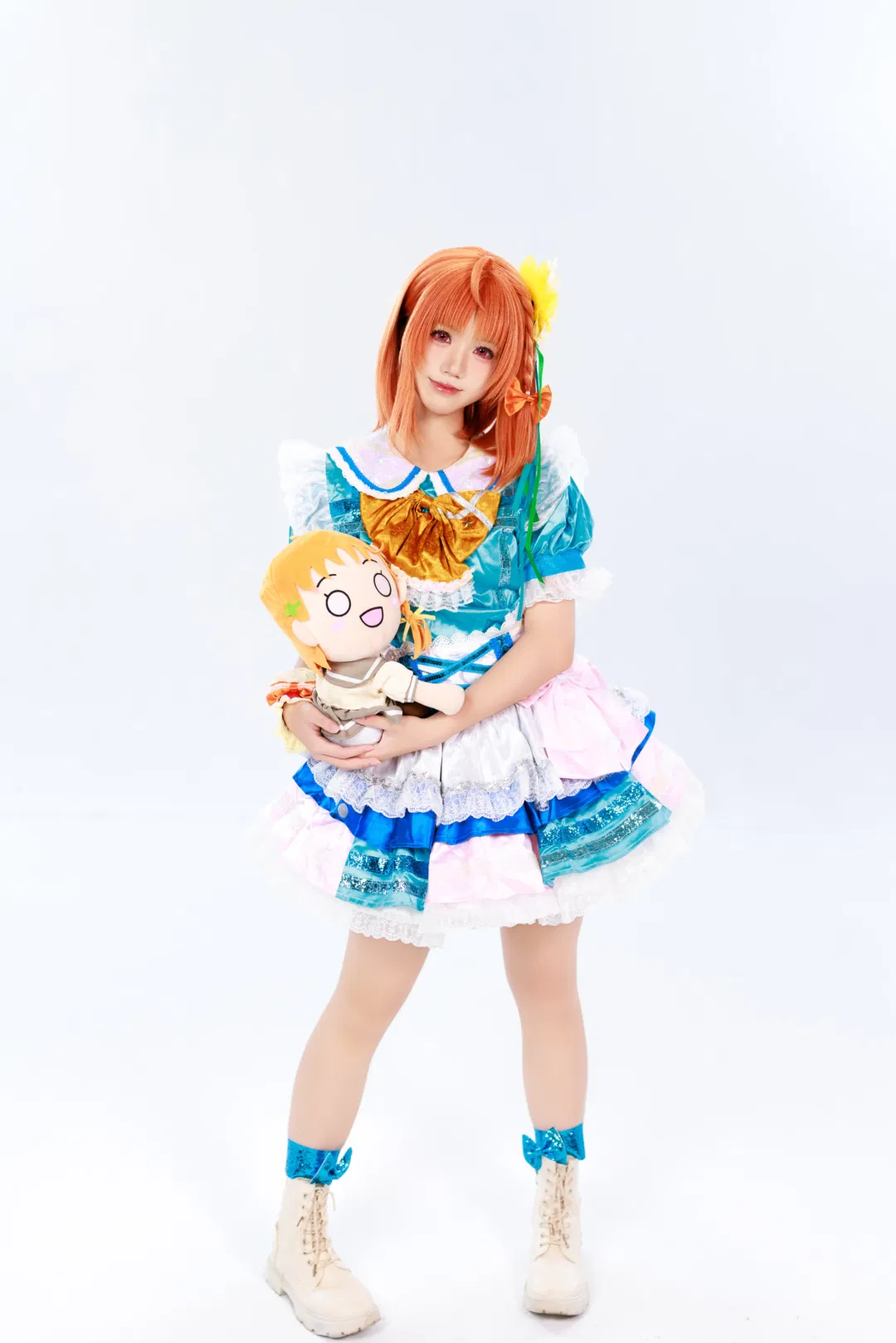 【高海千歌cos】lovelive aqours 水团打歌服向日葵写真 - 第 3 张