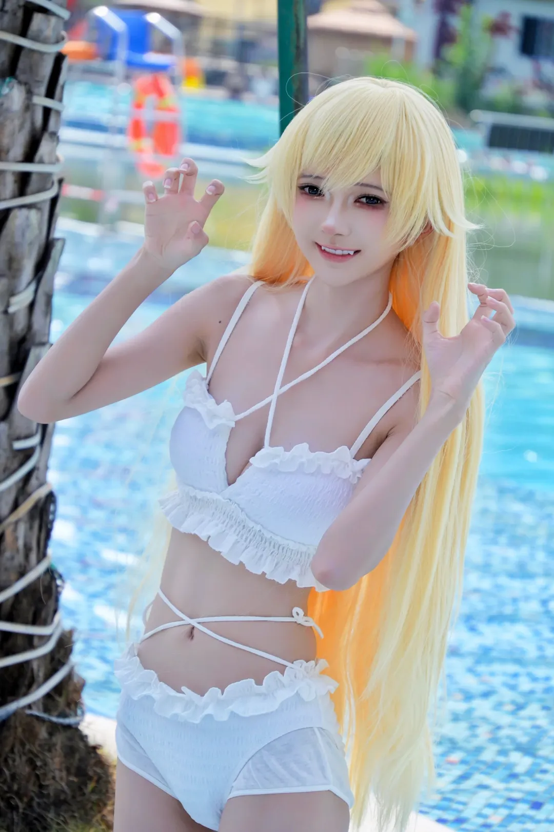 【忍野忍cos】物语夏日，定格水上乐园的清凉 - 第 2 张