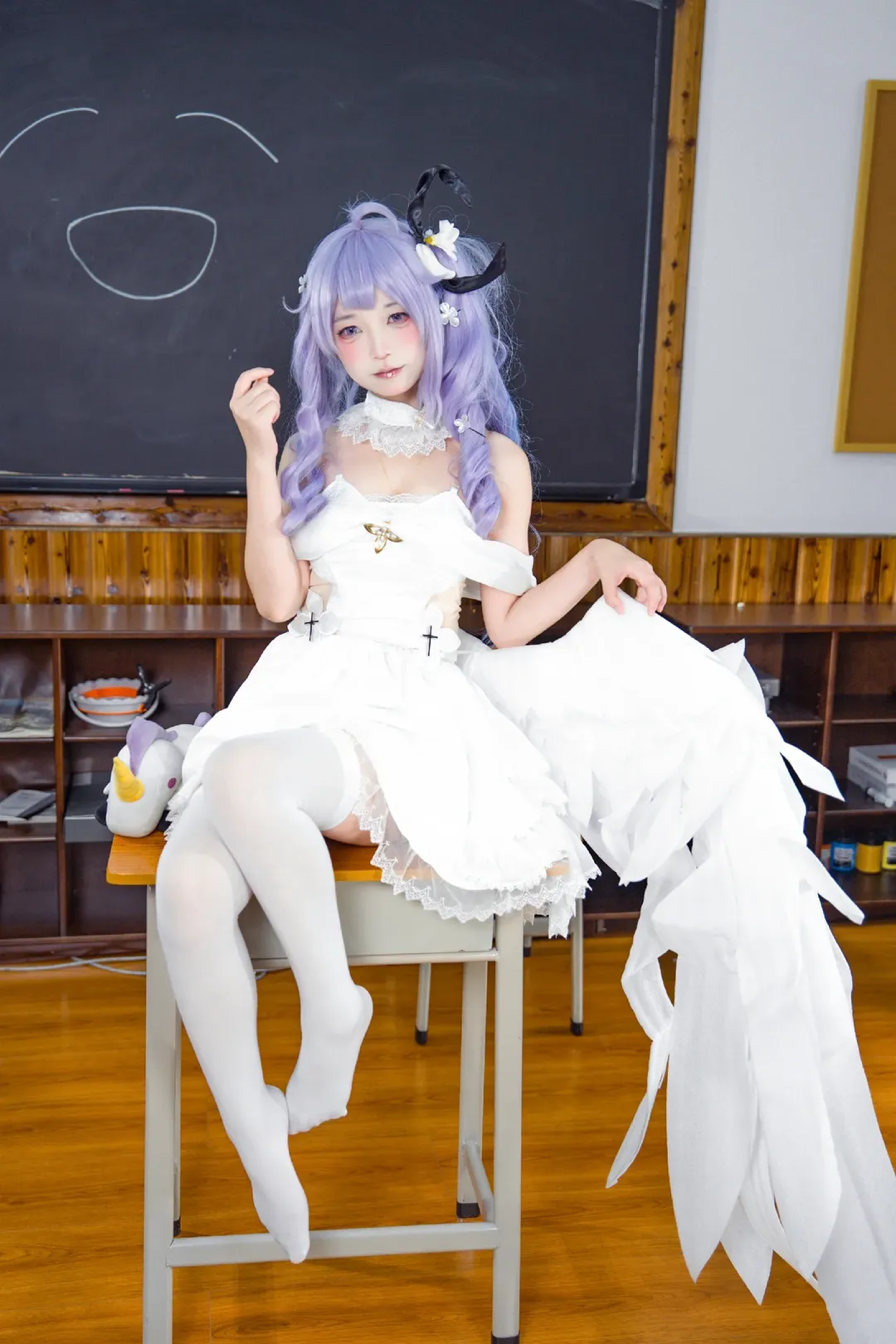 【猫大王cos】碧蓝航线校园课桌上的纯白甜美时光 - 第 6 张