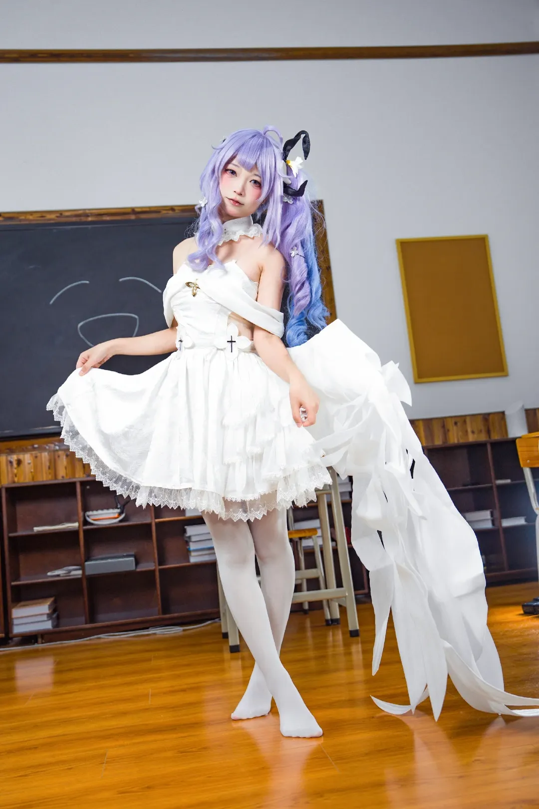 【猫大王cos】碧蓝航线校园课桌上的纯白甜美时光 - 第 8 张